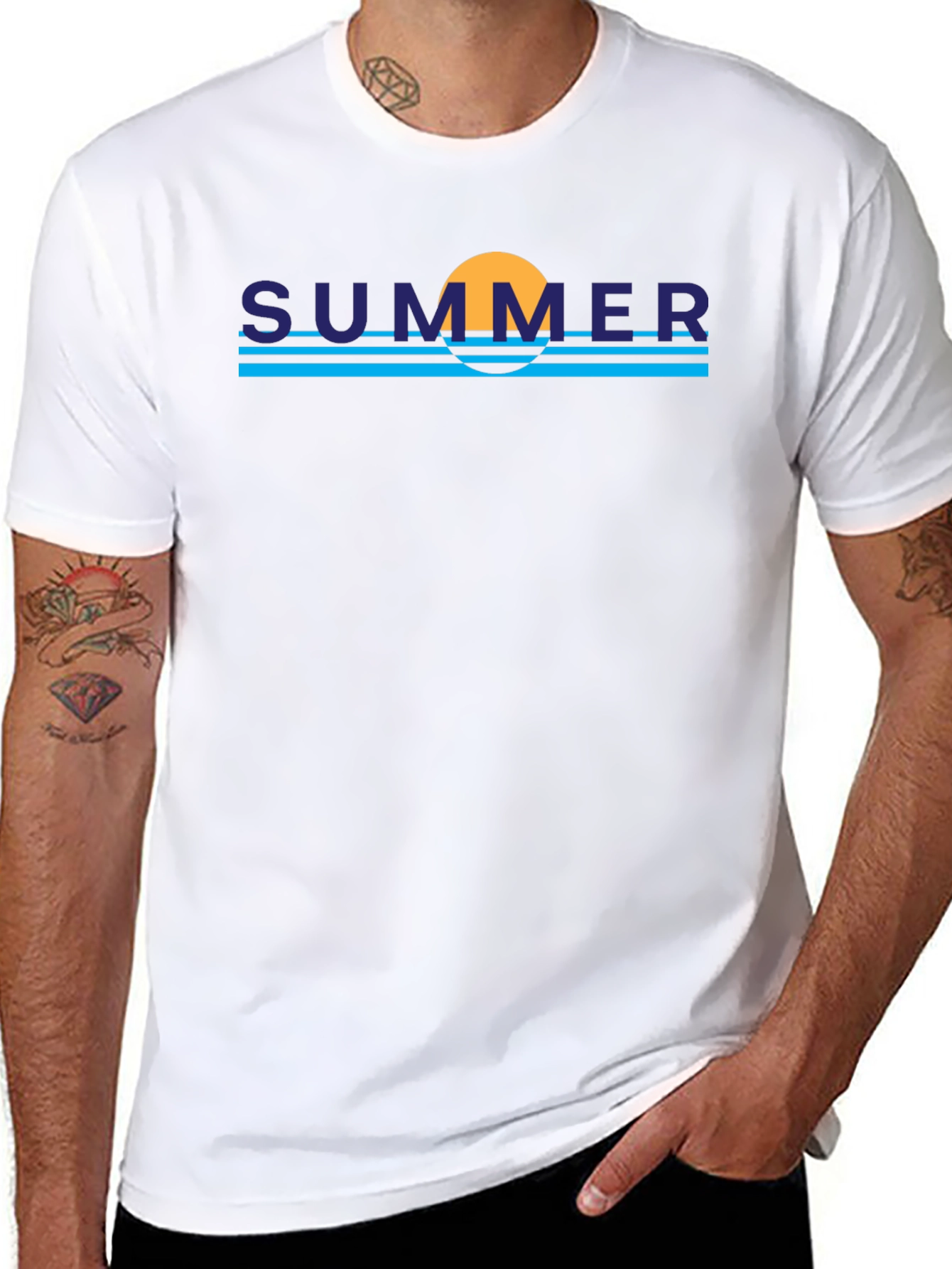 Summer Vibe Graphic Tee - Trendy Black T-Shirt