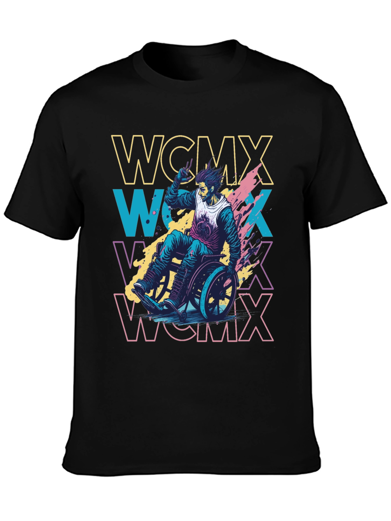 WCMX Athlete Graphic T-Shirt - Stylish Black Tee