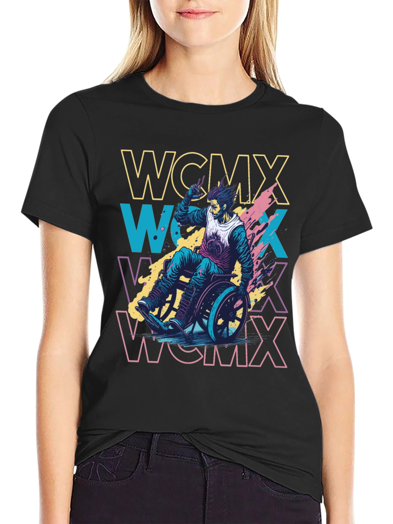 WCMX Athlete Graphic T-Shirt - Stylish Black Tee