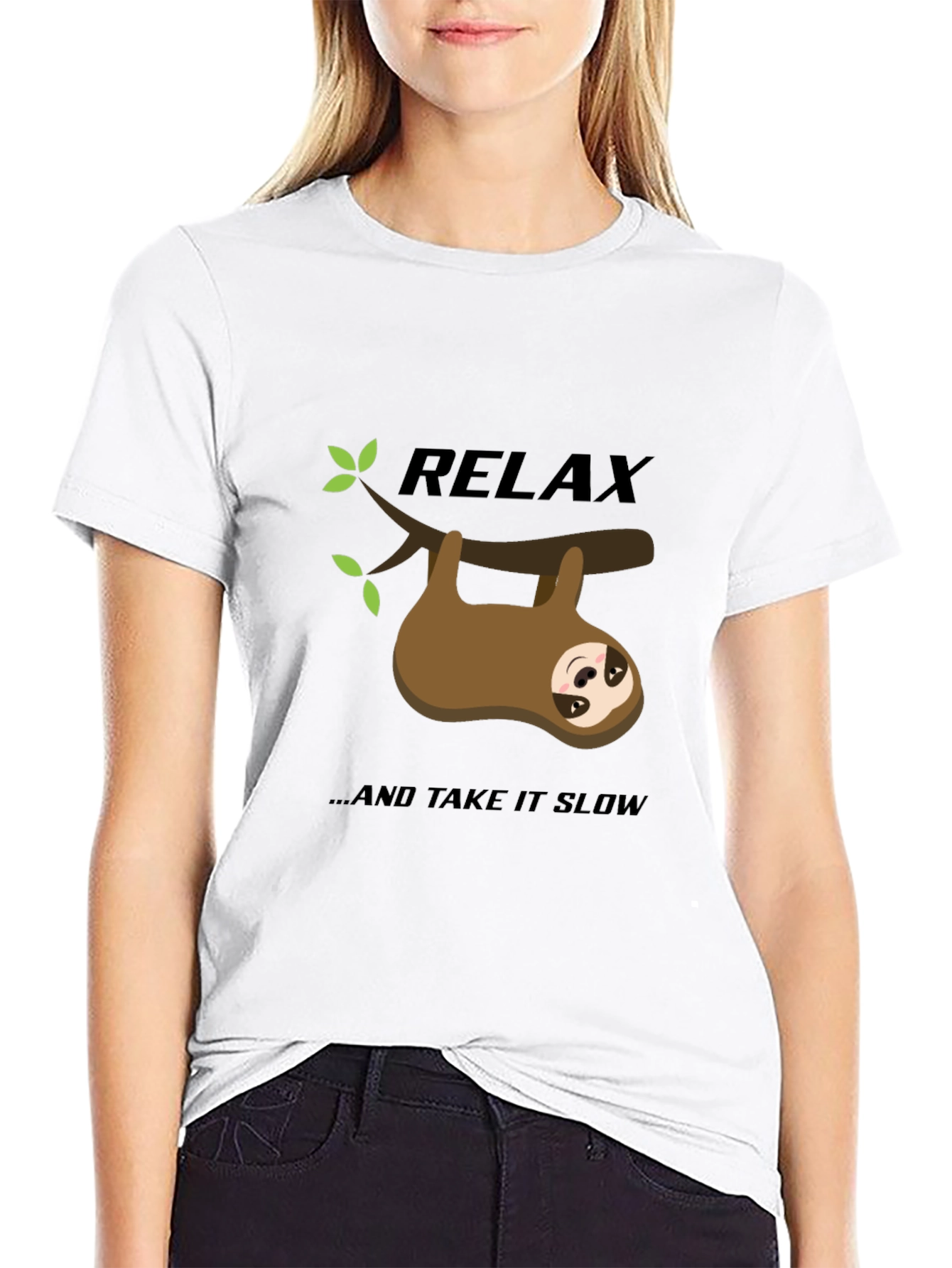 Relax Sloth Graphic Tee - Take it Slow