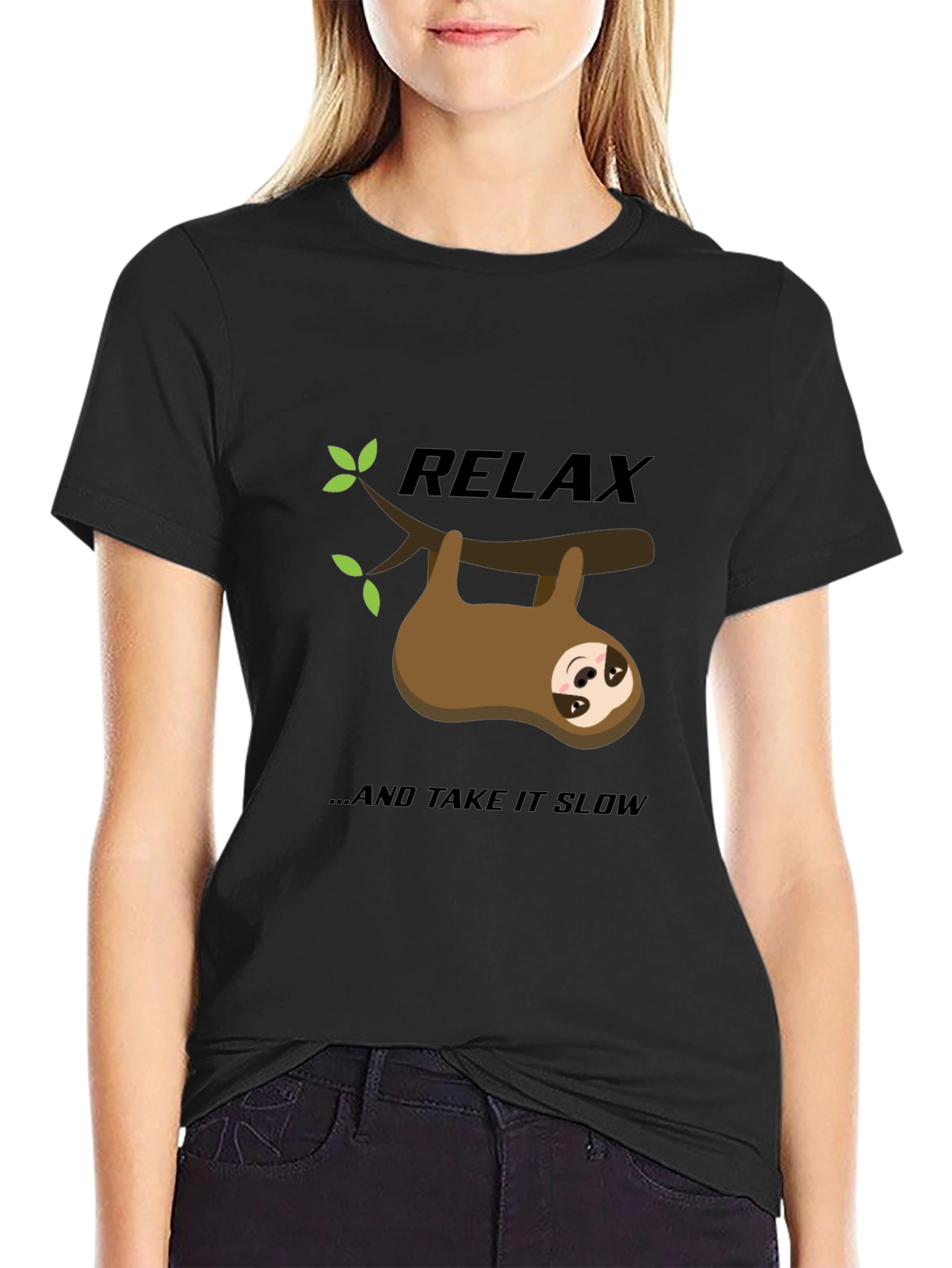 Relax Sloth Graphic Tee - Take it Slow