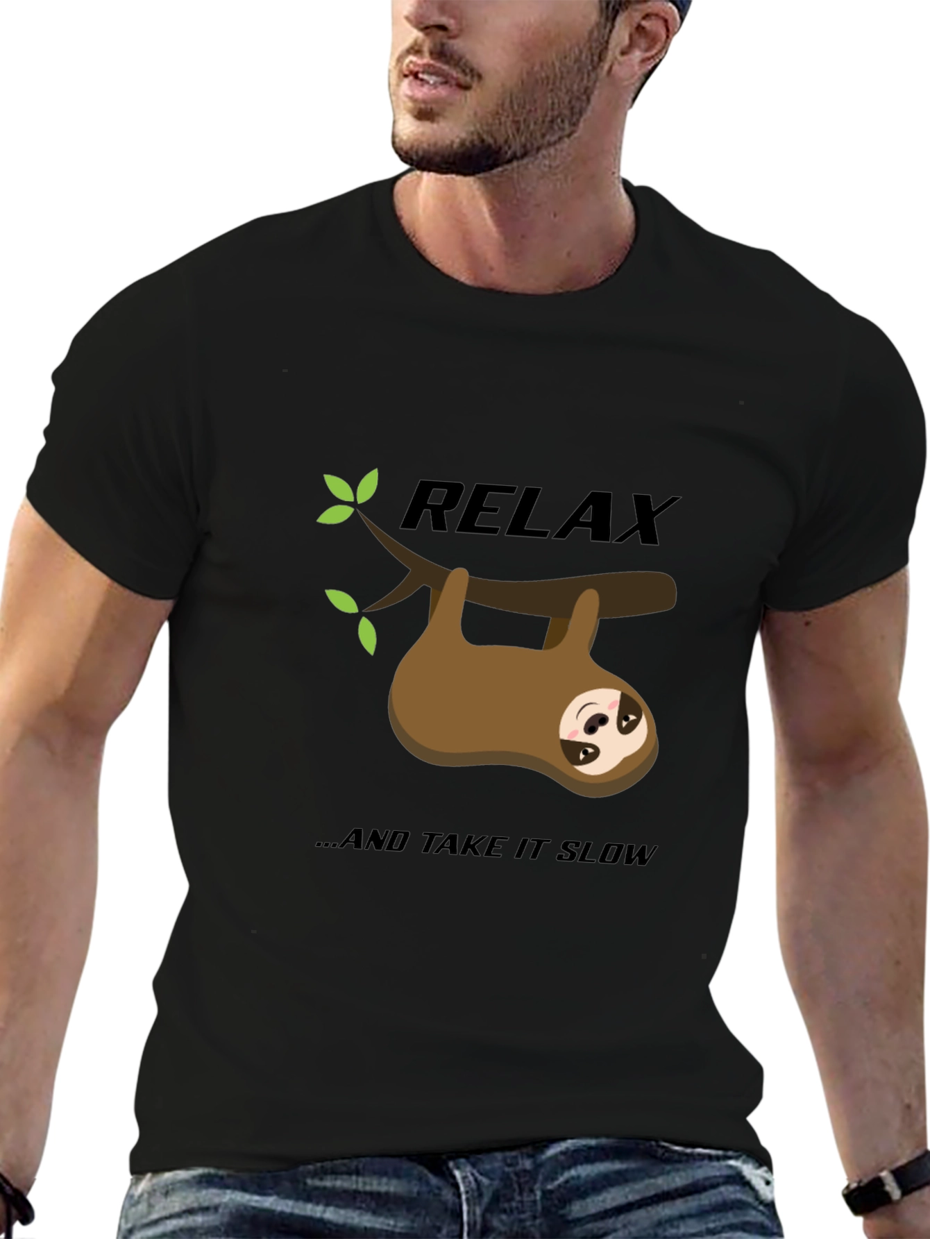 Relax Sloth Graphic Tee - Take it Slow