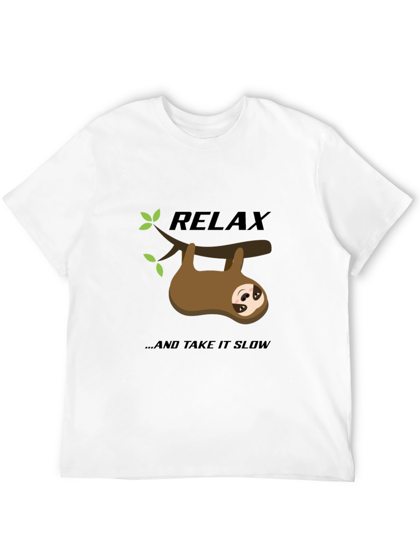 Relax Sloth Graphic Tee - Take it Slow