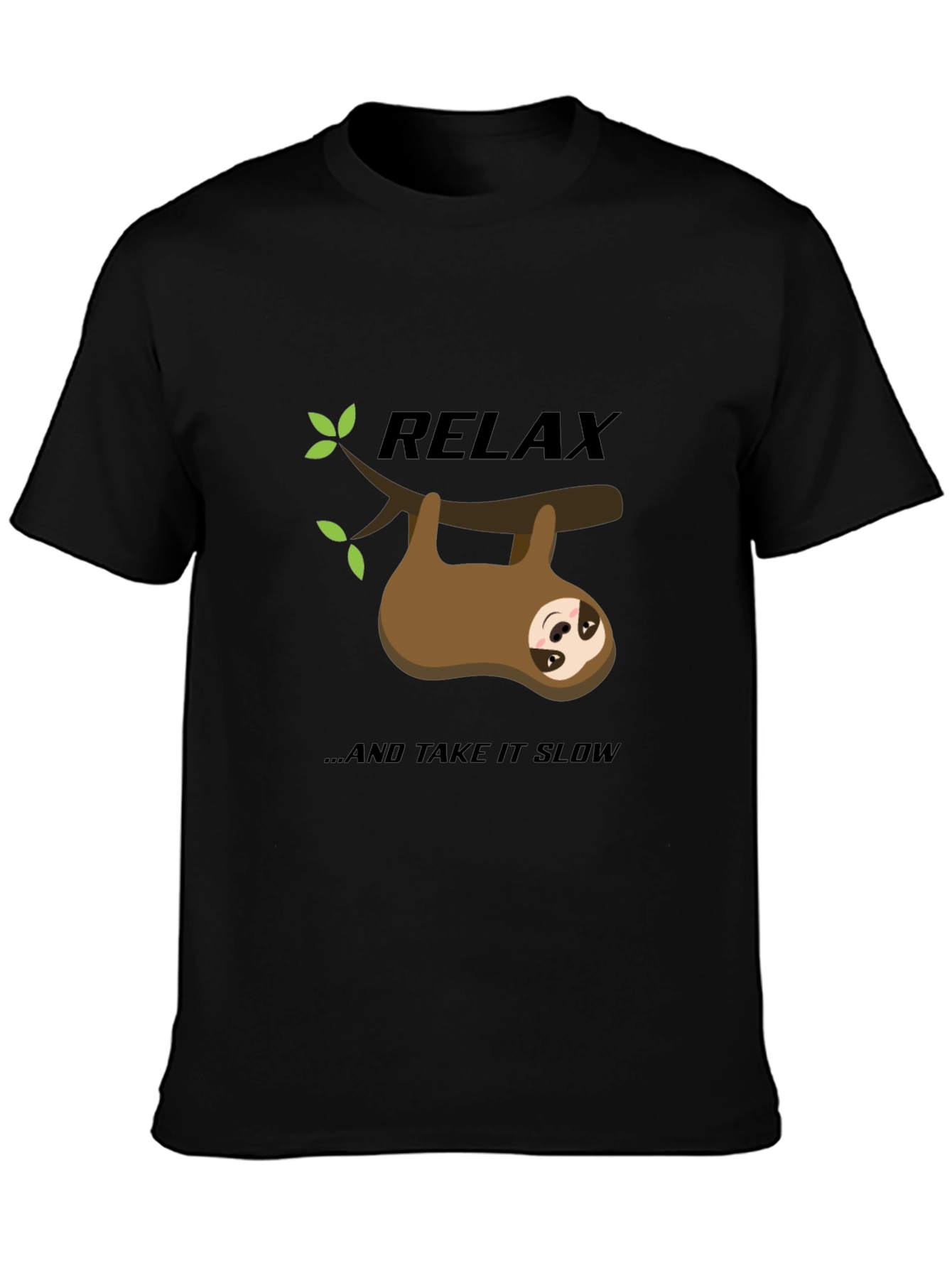 Relax Sloth Graphic Tee - Take it Slow