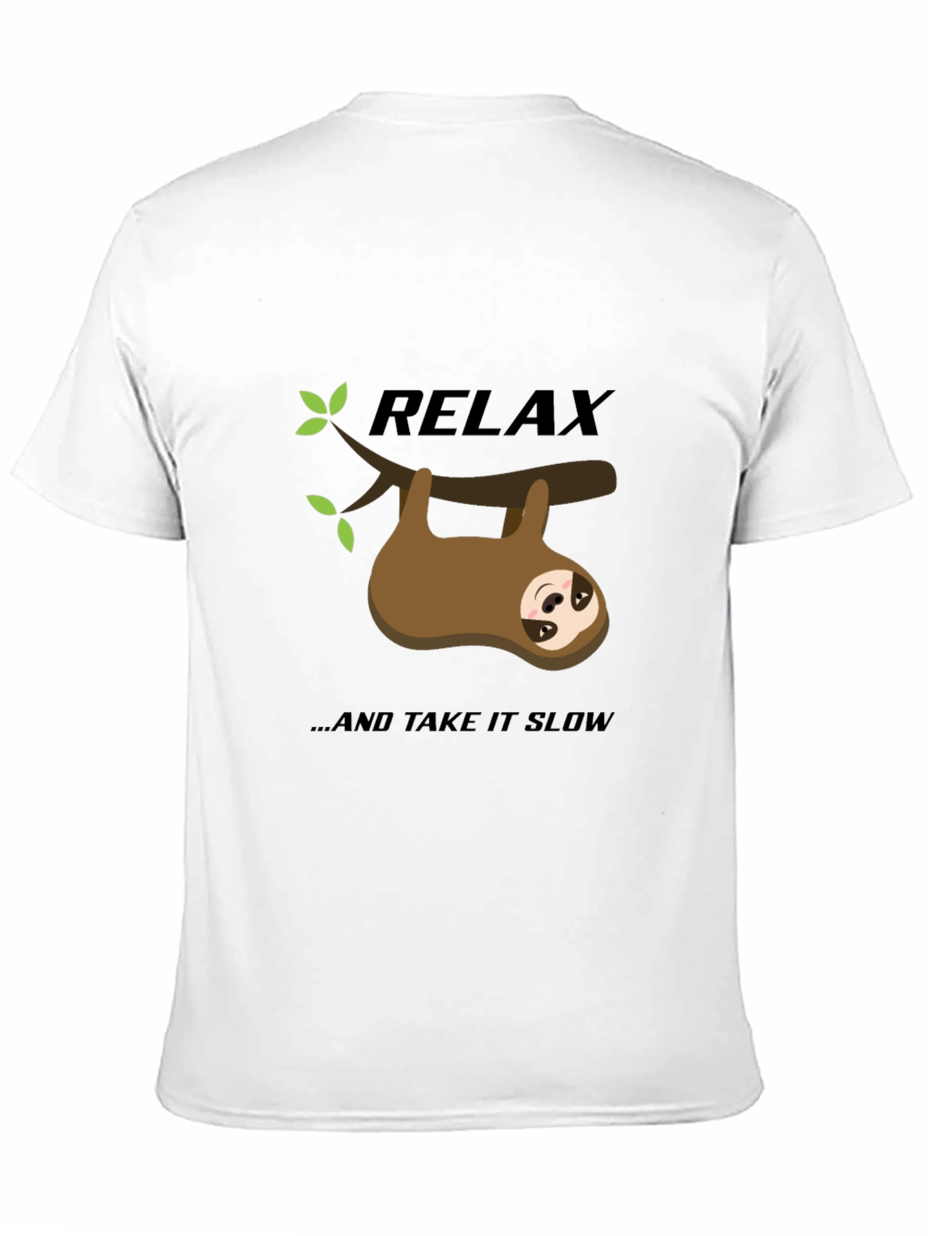 Relax Sloth Graphic Tee - Take it Slow
