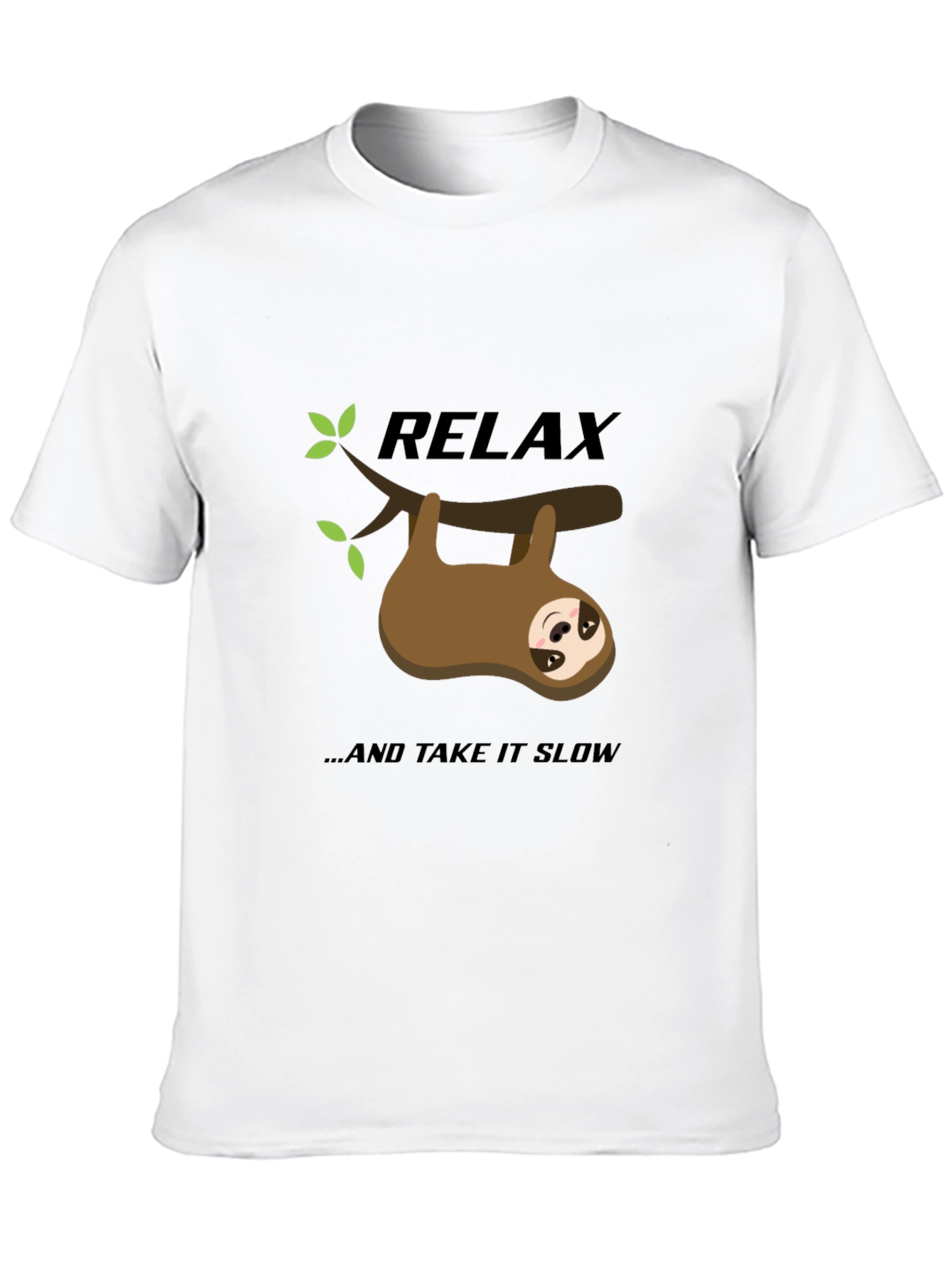 Relax Sloth Graphic Tee - Take it Slow