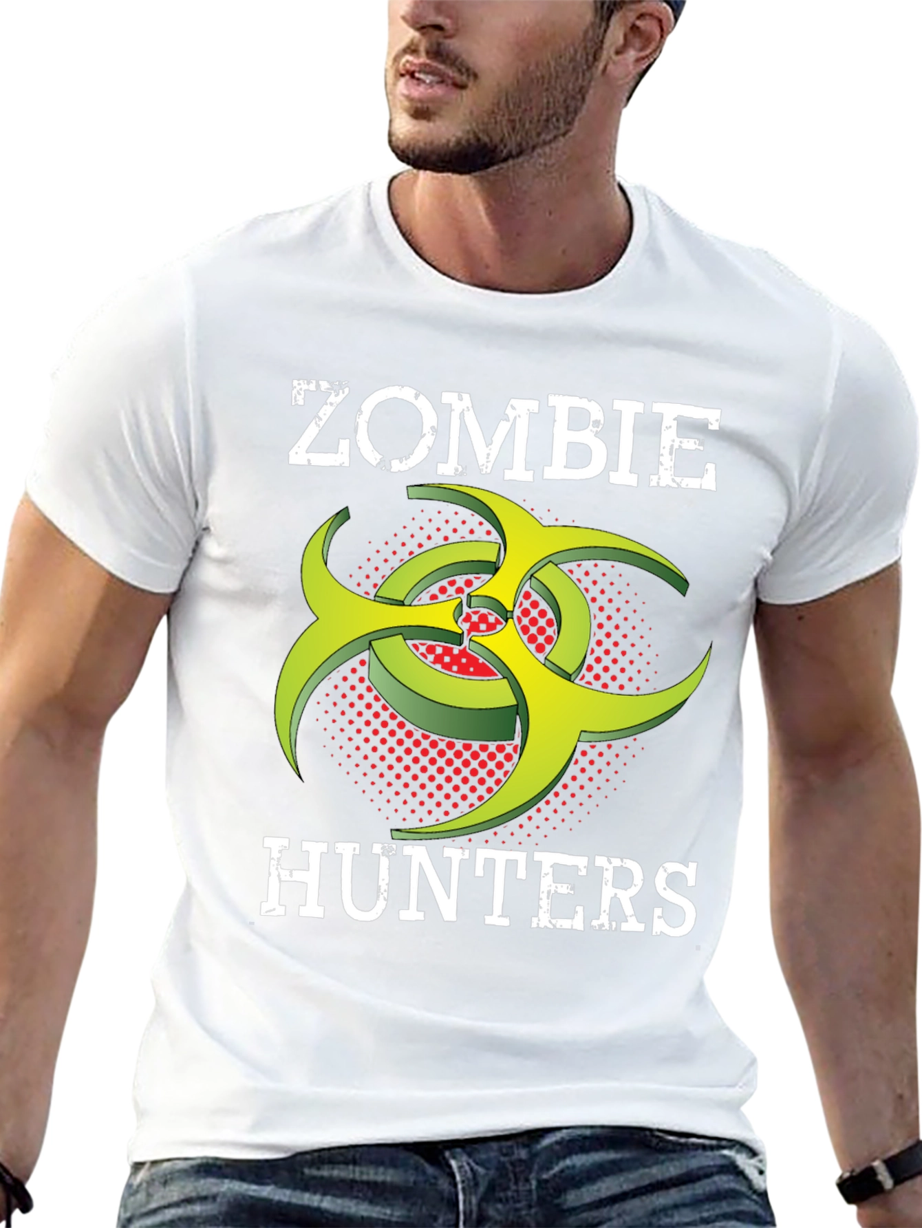 Zombie Hunters T-Shirt: Biohazard Symbol Tee