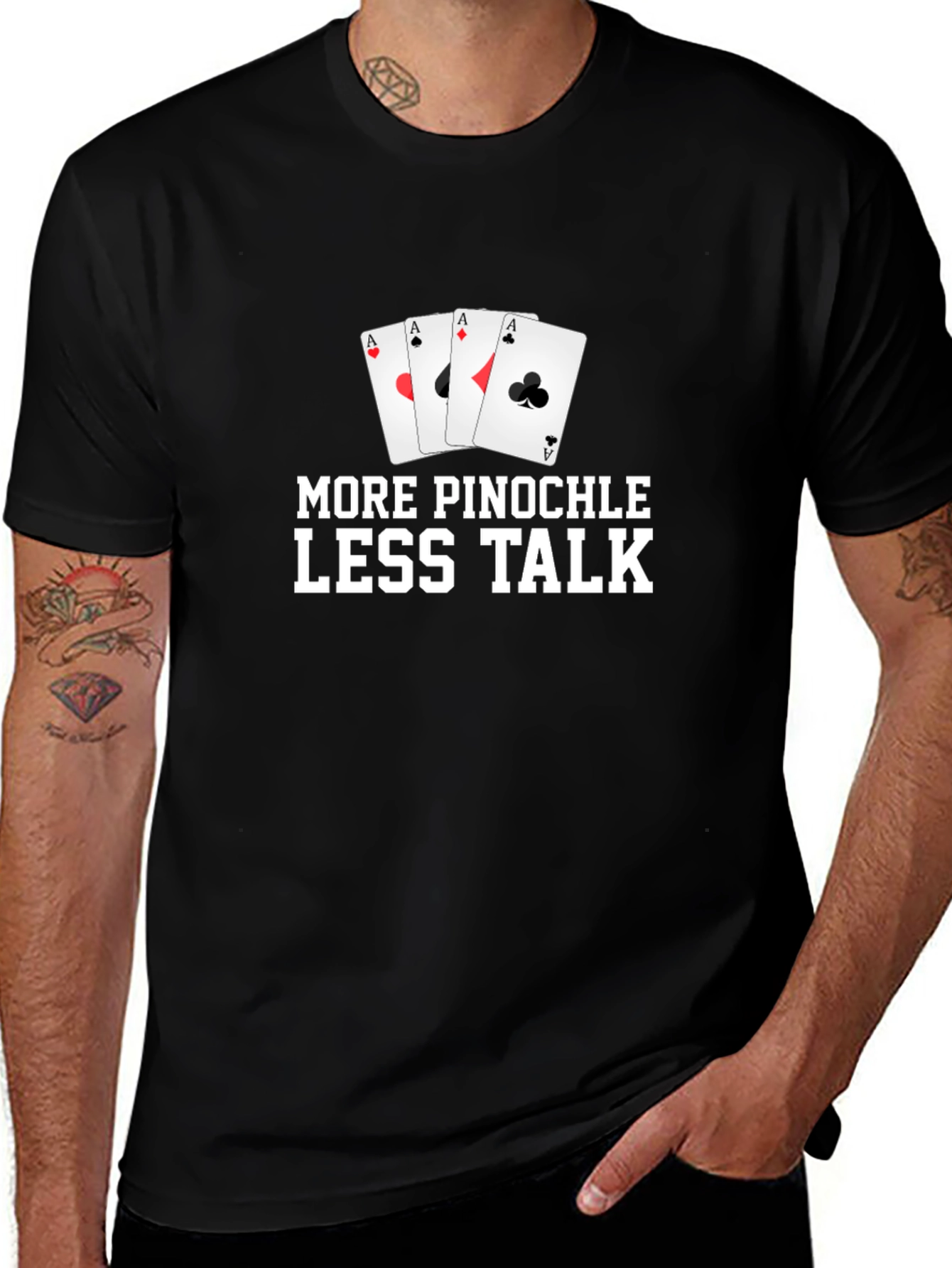 More Pinochle Less Talk T-Shirt