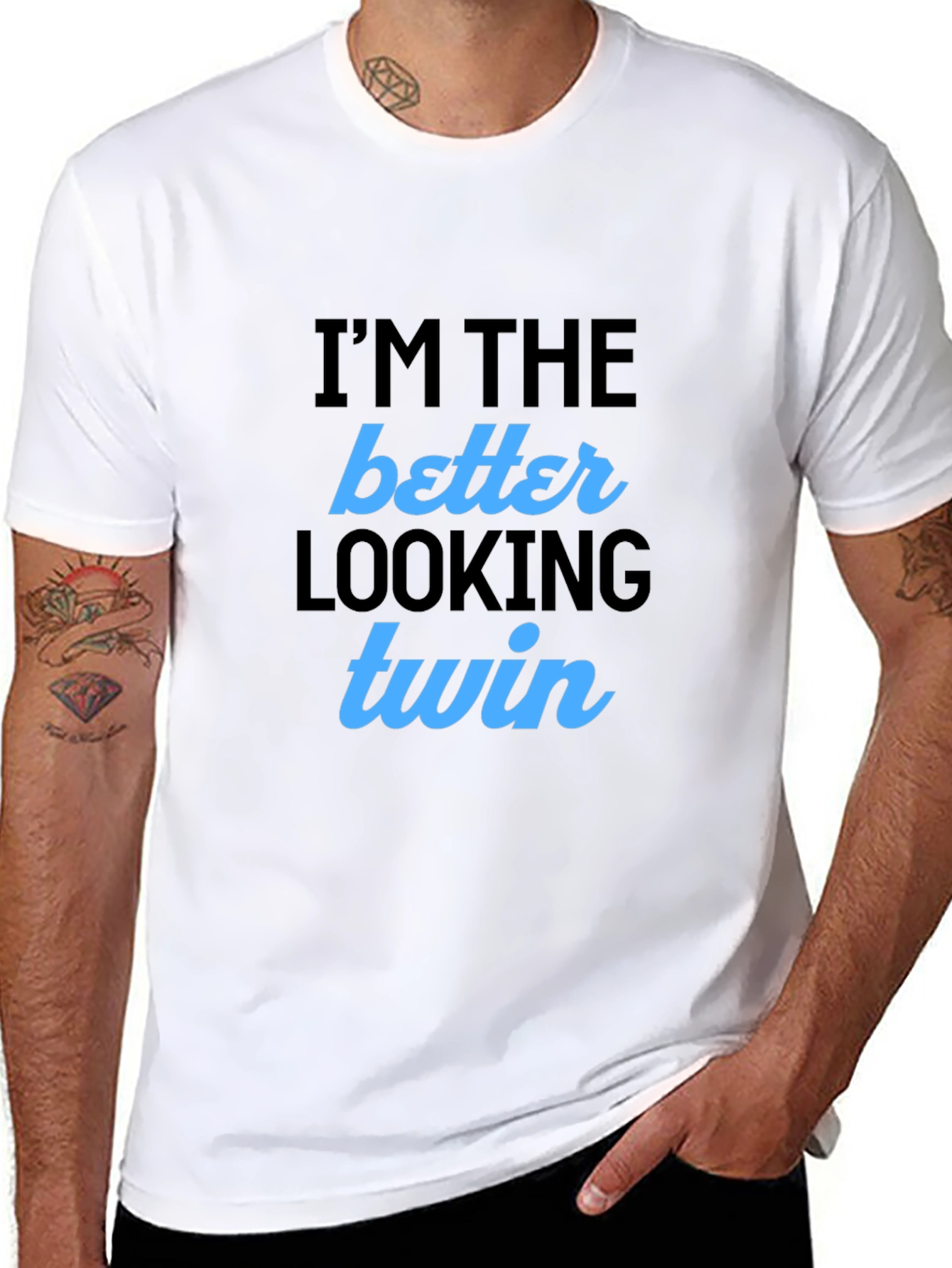 Better Looking Twin Black T-Shirt