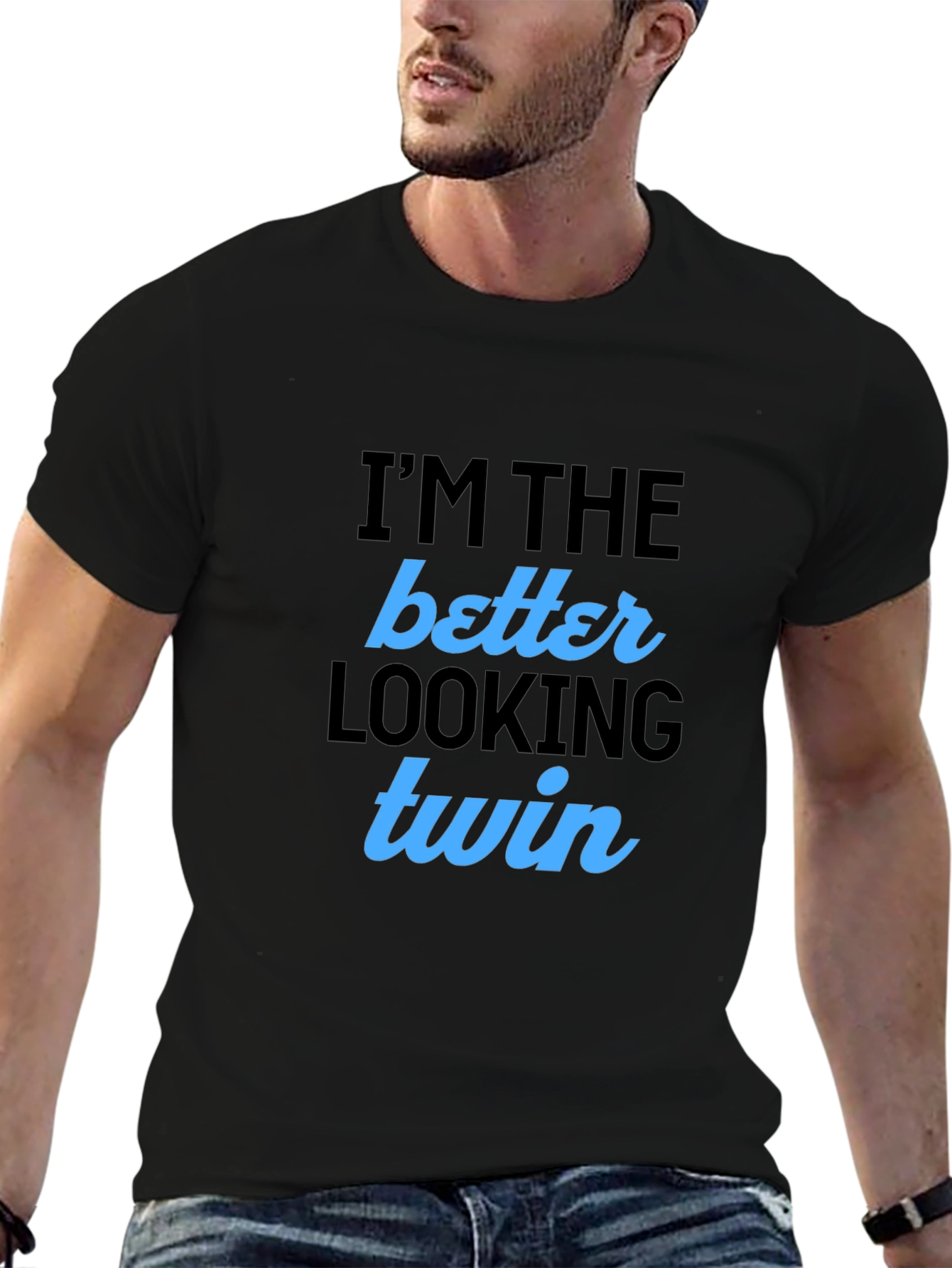 Better Looking Twin Black T-Shirt