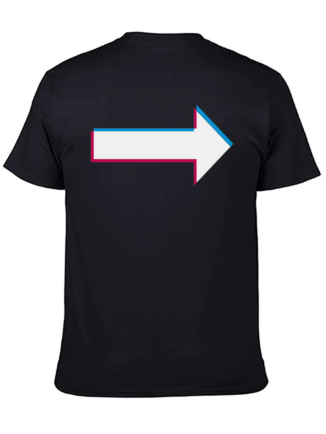 Arrow Graphic Tee - Casual Black T-Shirt