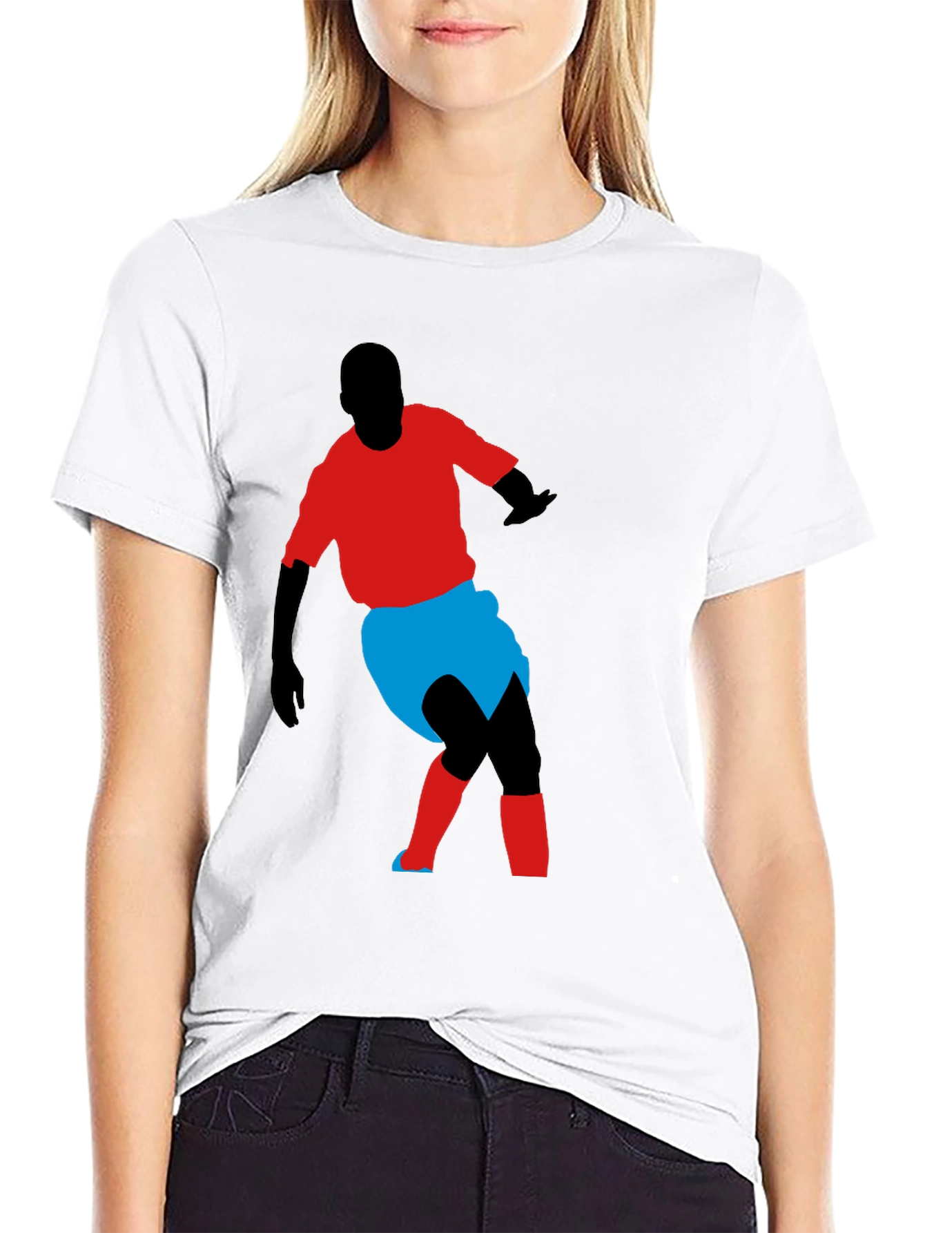Soccer Player Graphic Tee - Stylish Comfort