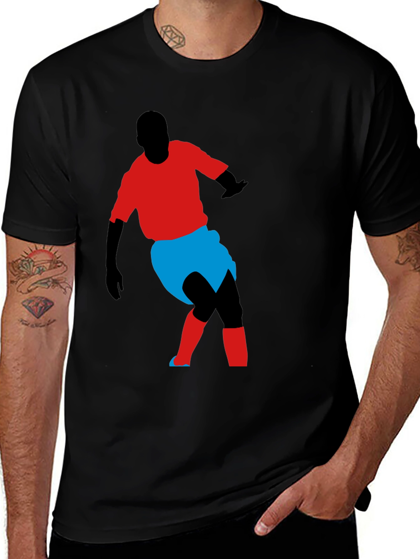 Soccer Player Graphic Tee - Stylish Comfort