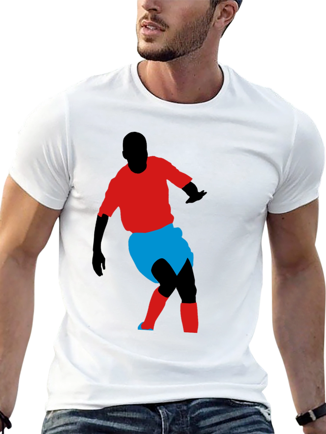 Soccer Player Graphic Tee - Stylish Comfort