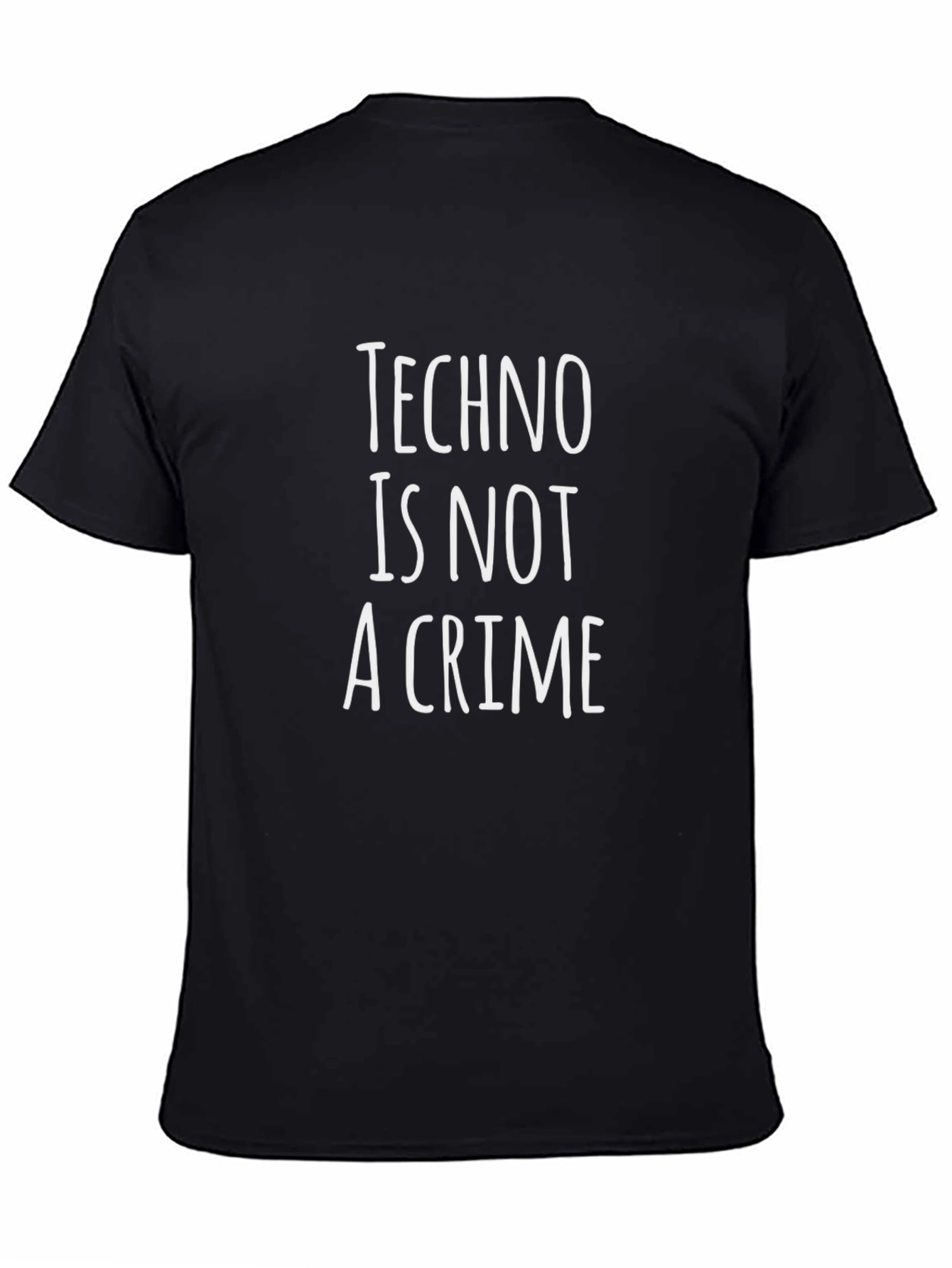 Techno is Not a Crime T-Shirt - Black