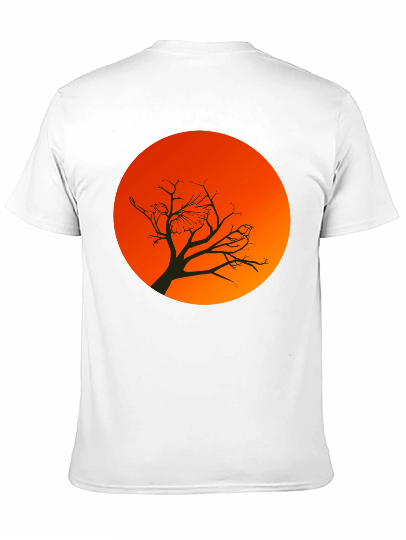 Sunset Bird Silhouette Graphic T-Shirt