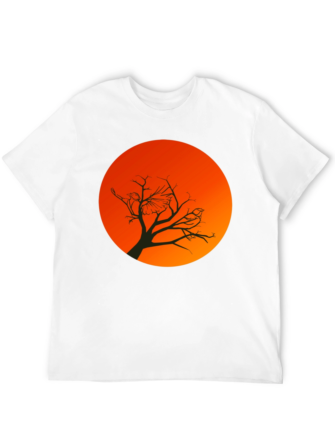 Sunset Bird Silhouette Graphic T-Shirt