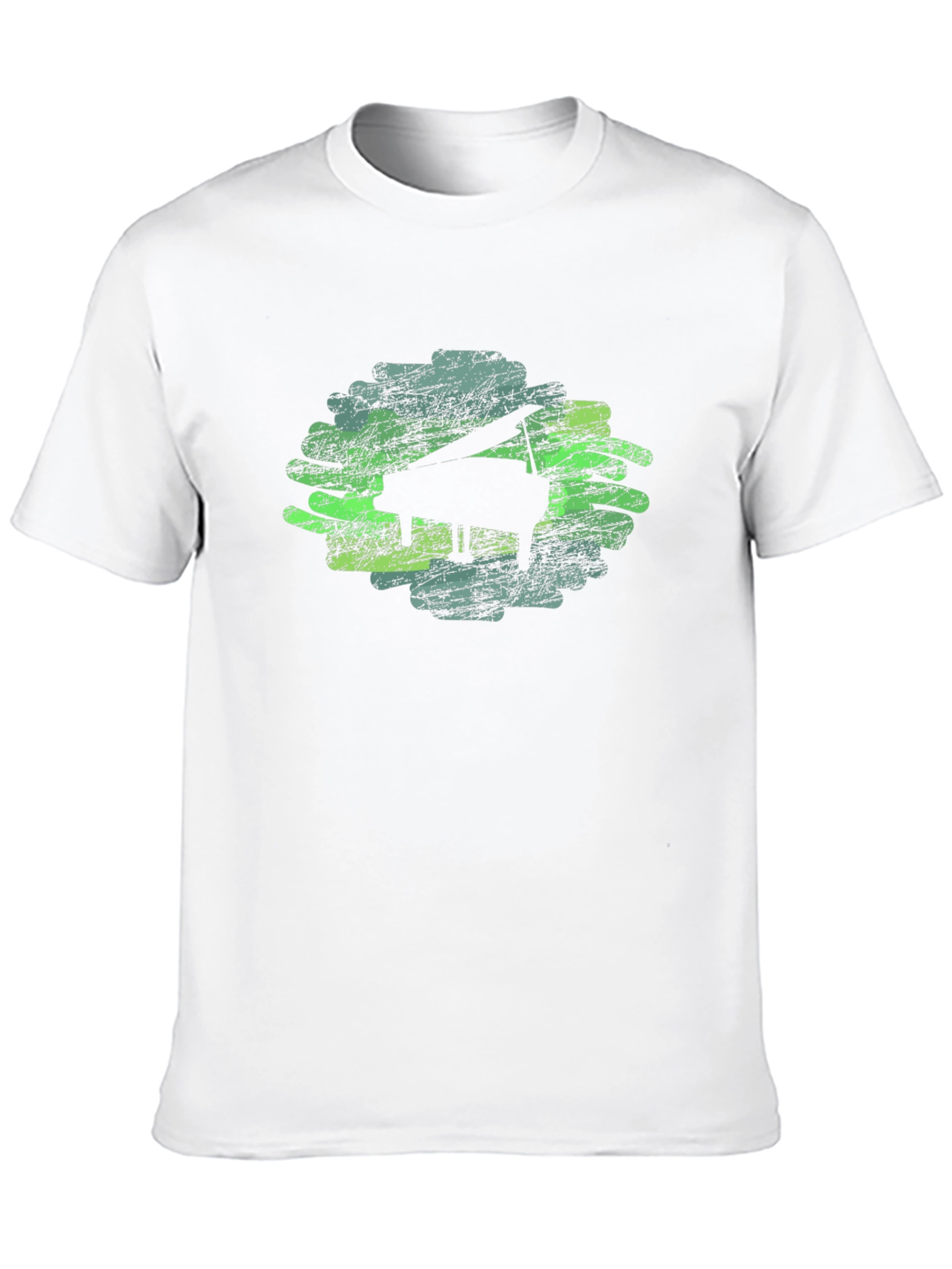 Piano Music Lover Black T-Shirt