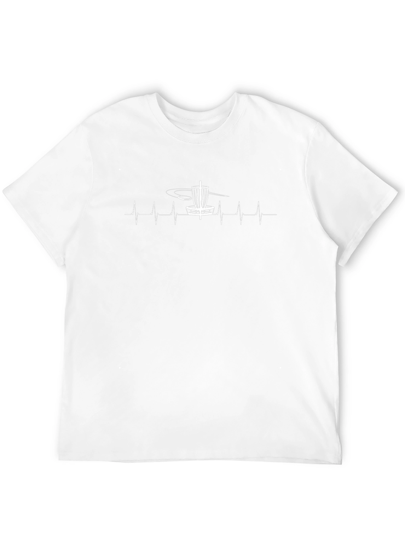 Disc Golf Heartbeat T-Shirt for Frisbee Golf Lovers
