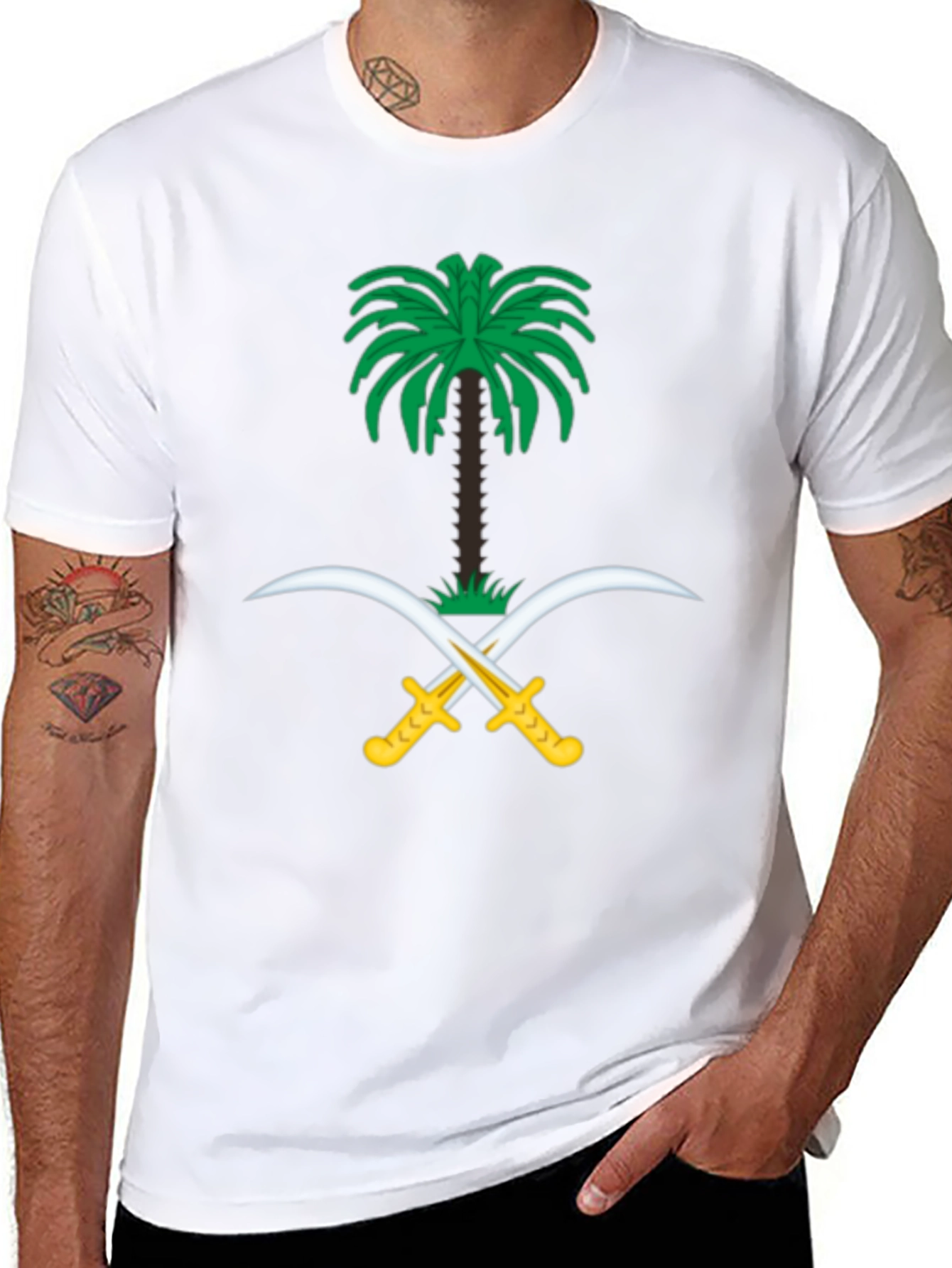 Saudi Arabia Emblem Black T-Shirt