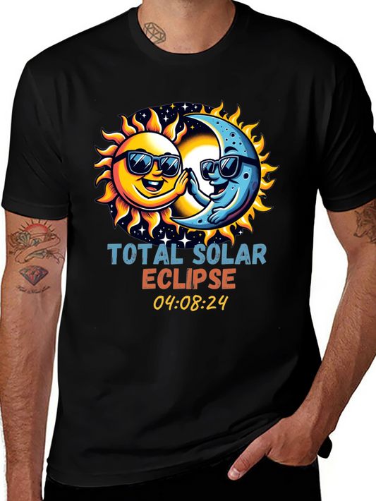 Total Solar Eclipse T-Shirt - Sun and Moon Design