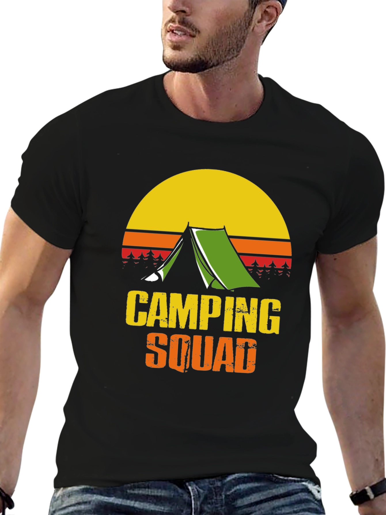 Camping Squad Graphic Tee - Outdoor Adventure T-Shirt