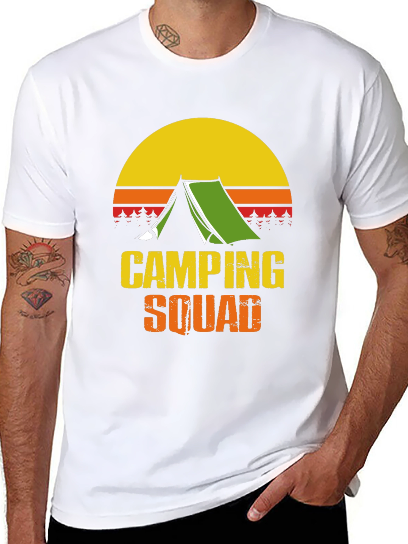 Camping Squad Graphic Tee - Outdoor Adventure T-Shirt