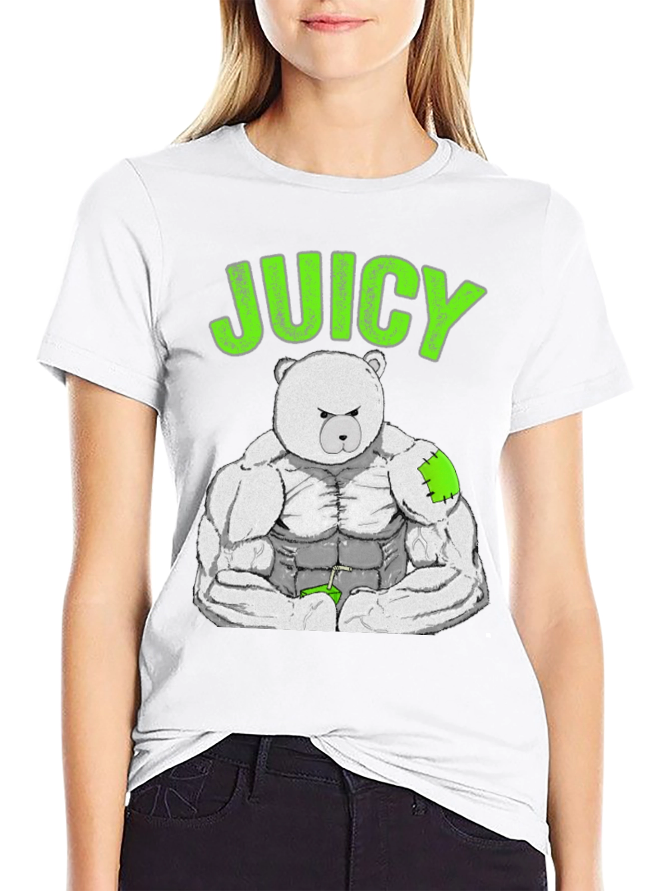Juicy Buff Bear T-Shirt - Funny Gym Tee