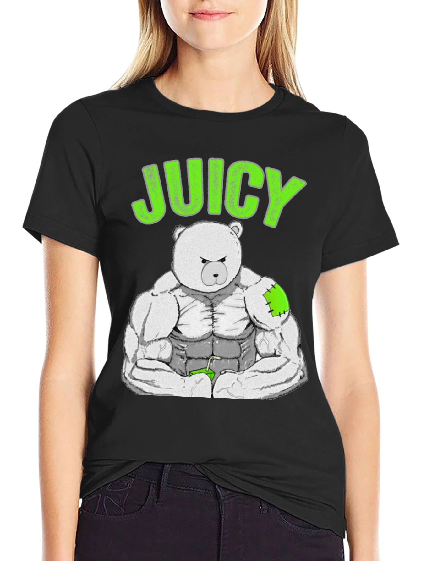 Juicy Buff Bear T-Shirt - Funny Gym Tee