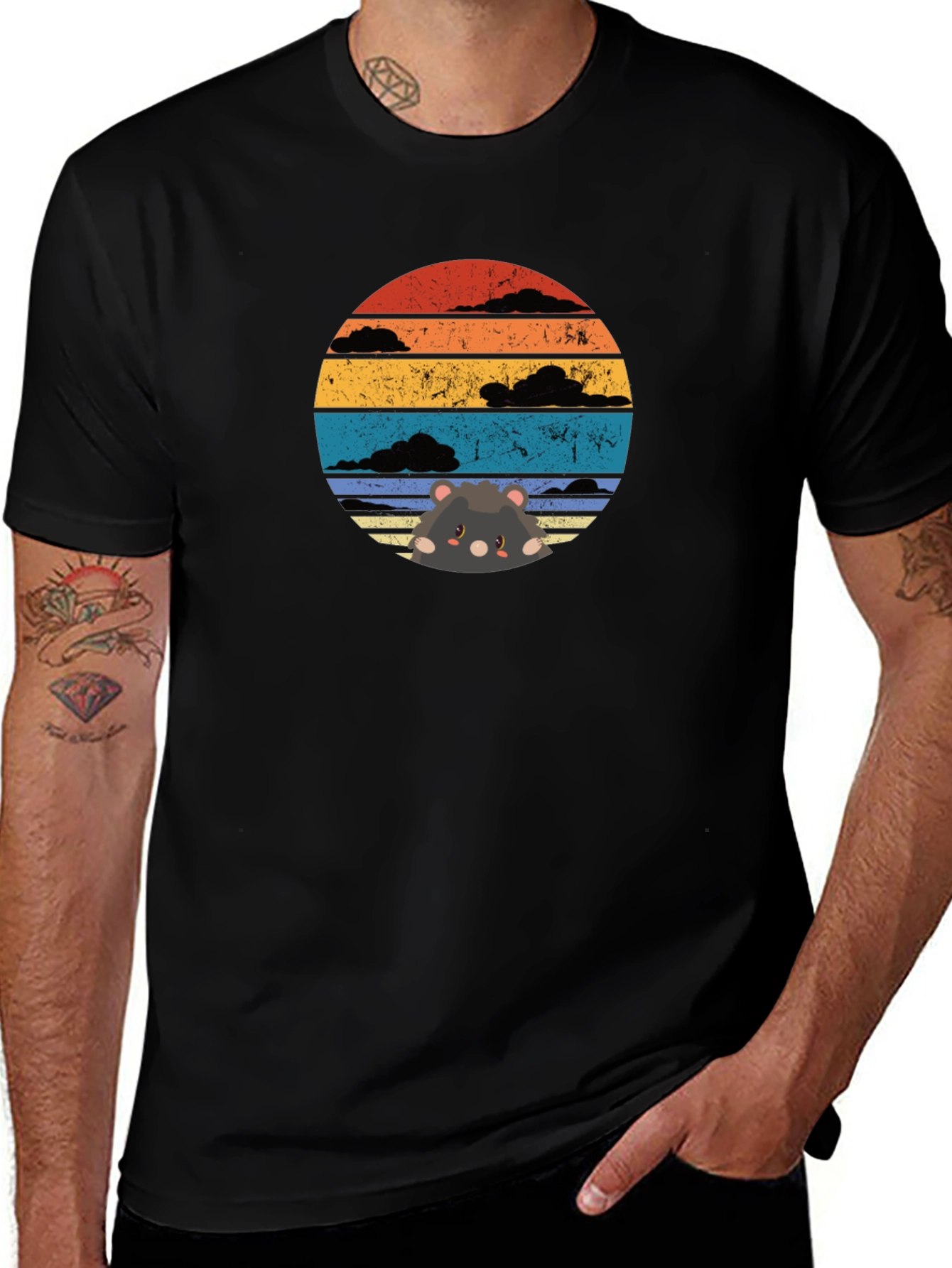 Sunset Hamster T-Shirt