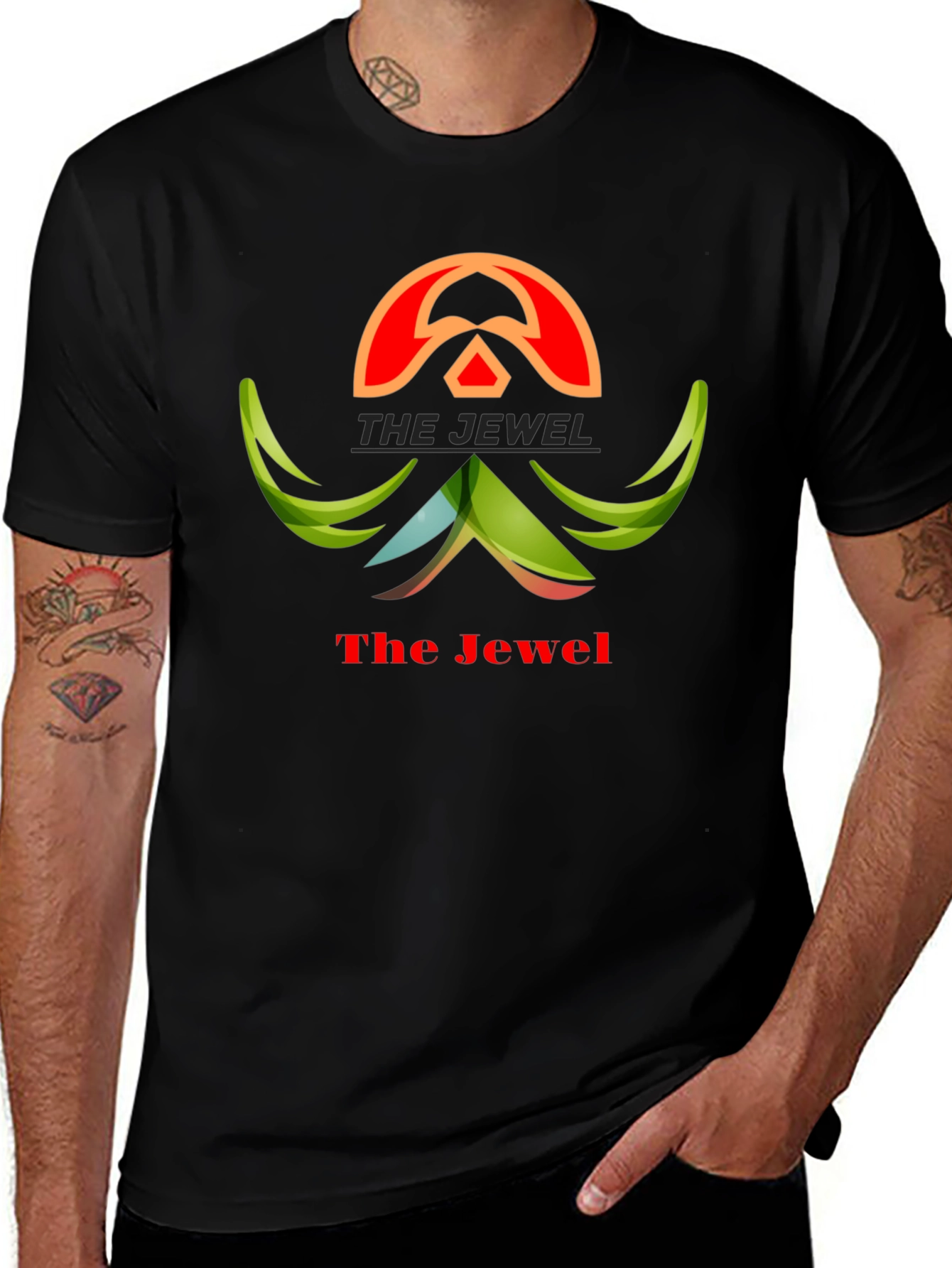 The Jewel Black Graphic Tee - Stylish Design