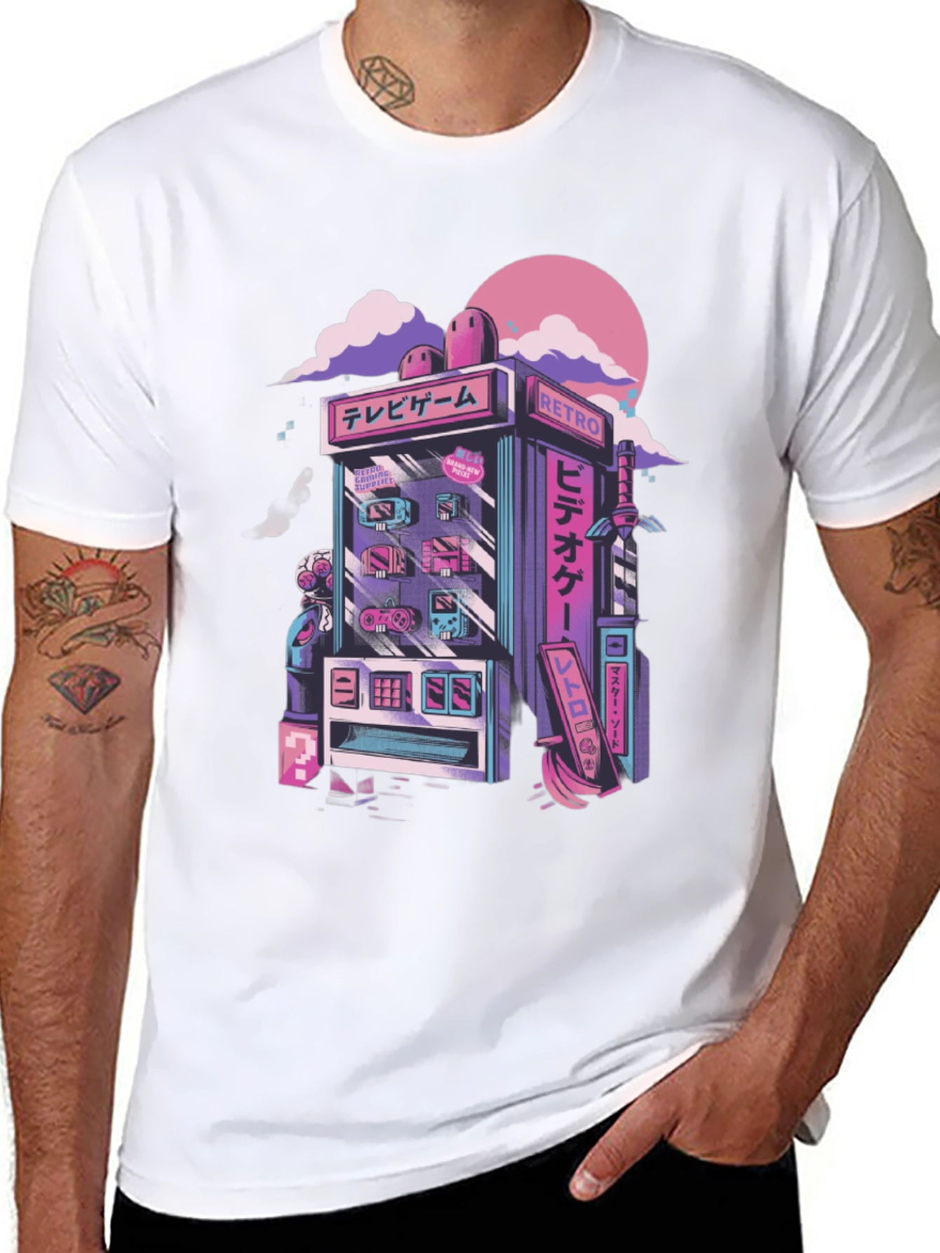 Retro Arcade T-Shirt - Gamer Style Tee