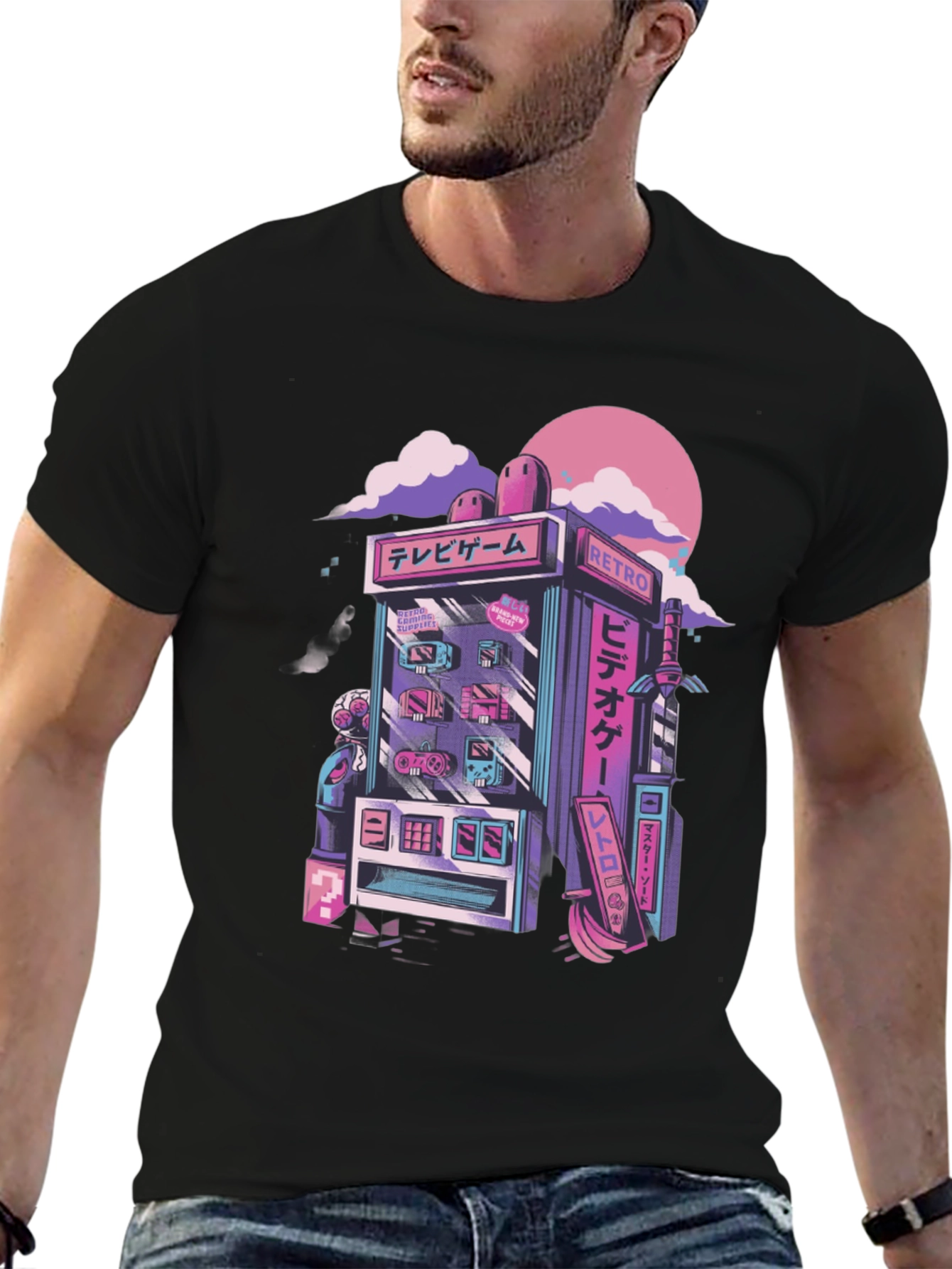 Retro Arcade T-Shirt - Gamer Style Tee