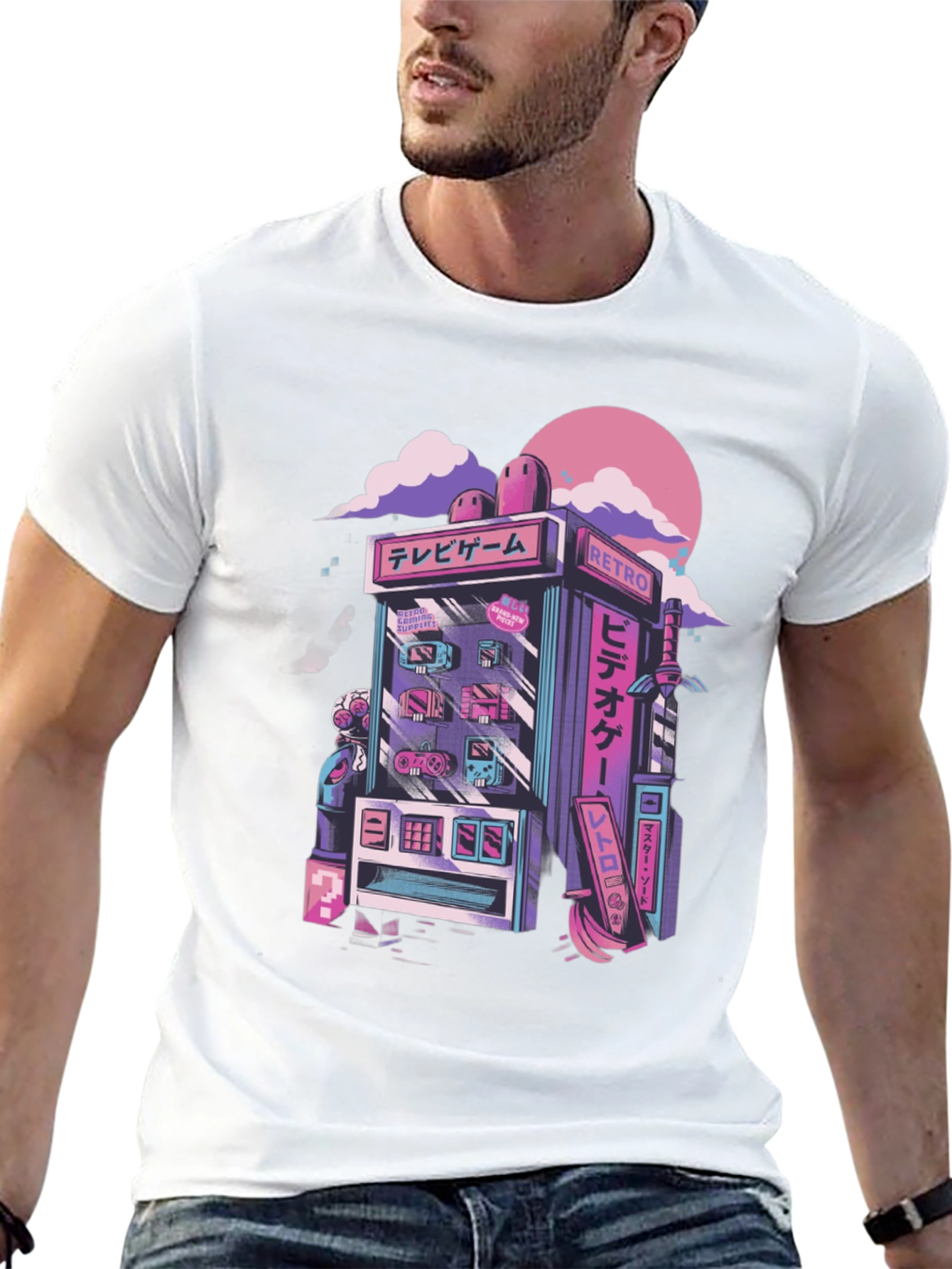 Retro Arcade T-Shirt - Gamer Style Tee