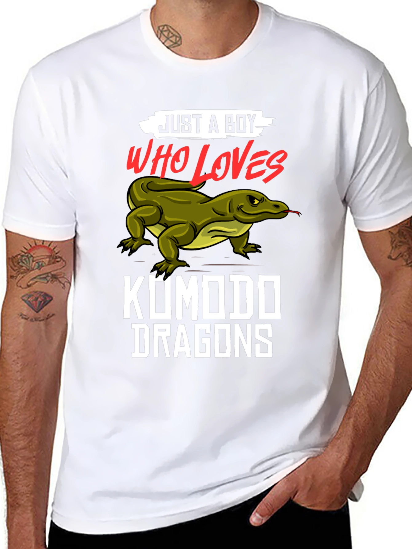 Just A Boy Who Loves Komodo Dragons T-Shirt
