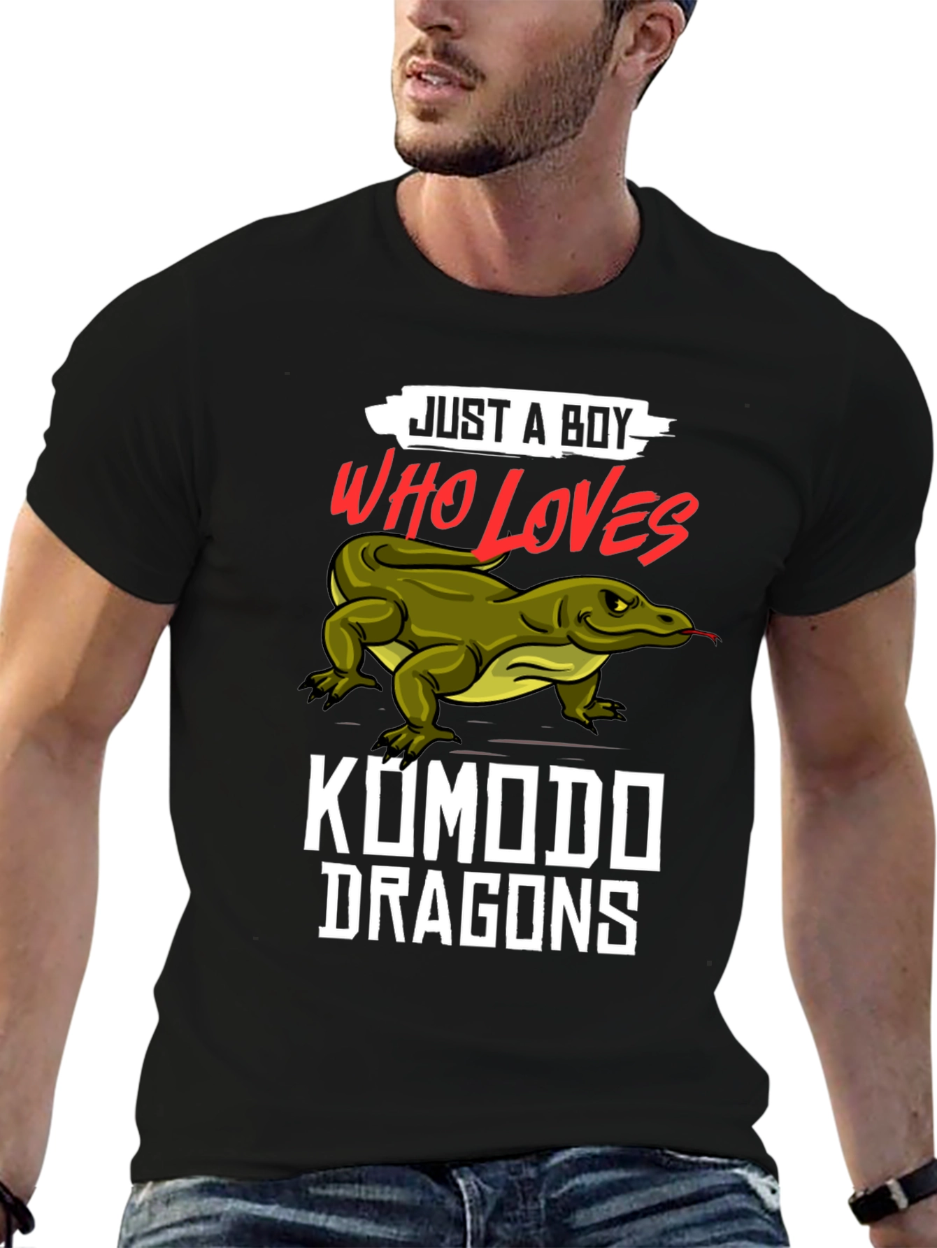 Just A Boy Who Loves Komodo Dragons T-Shirt
