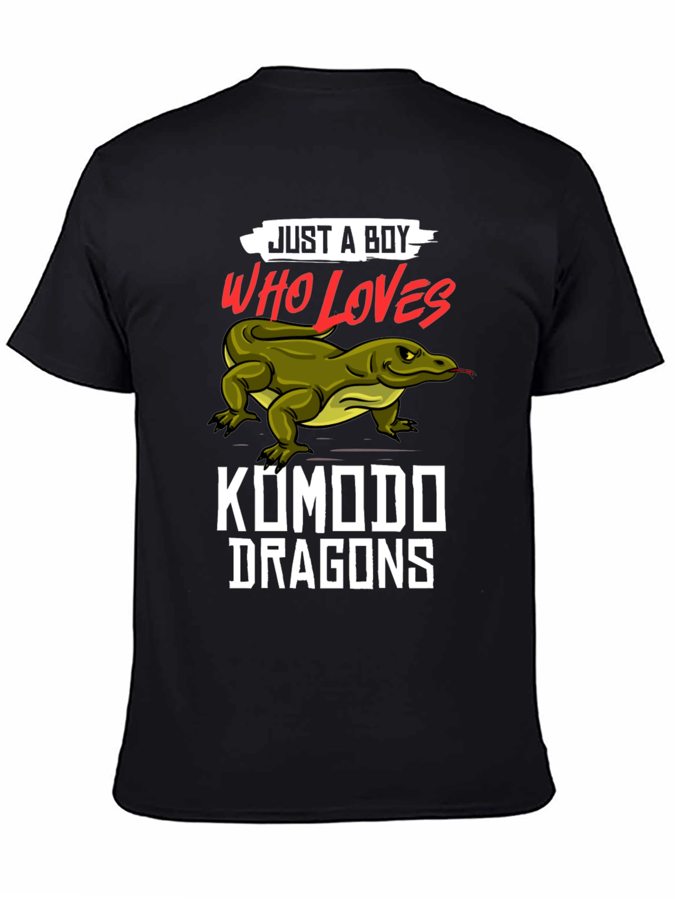 Just A Boy Who Loves Komodo Dragons T-Shirt