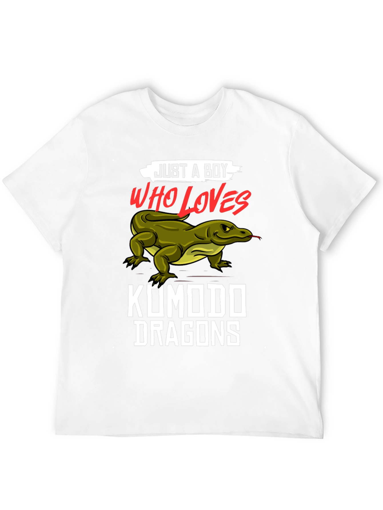 Just A Boy Who Loves Komodo Dragons T-Shirt