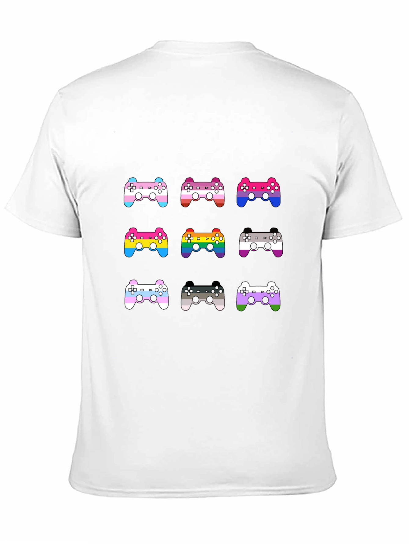 LGBTQ+ Gamer T-Shirt: Pride Controller Design