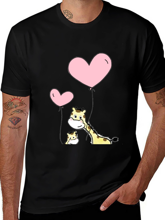 Giraffe Love Heart T-Shirt