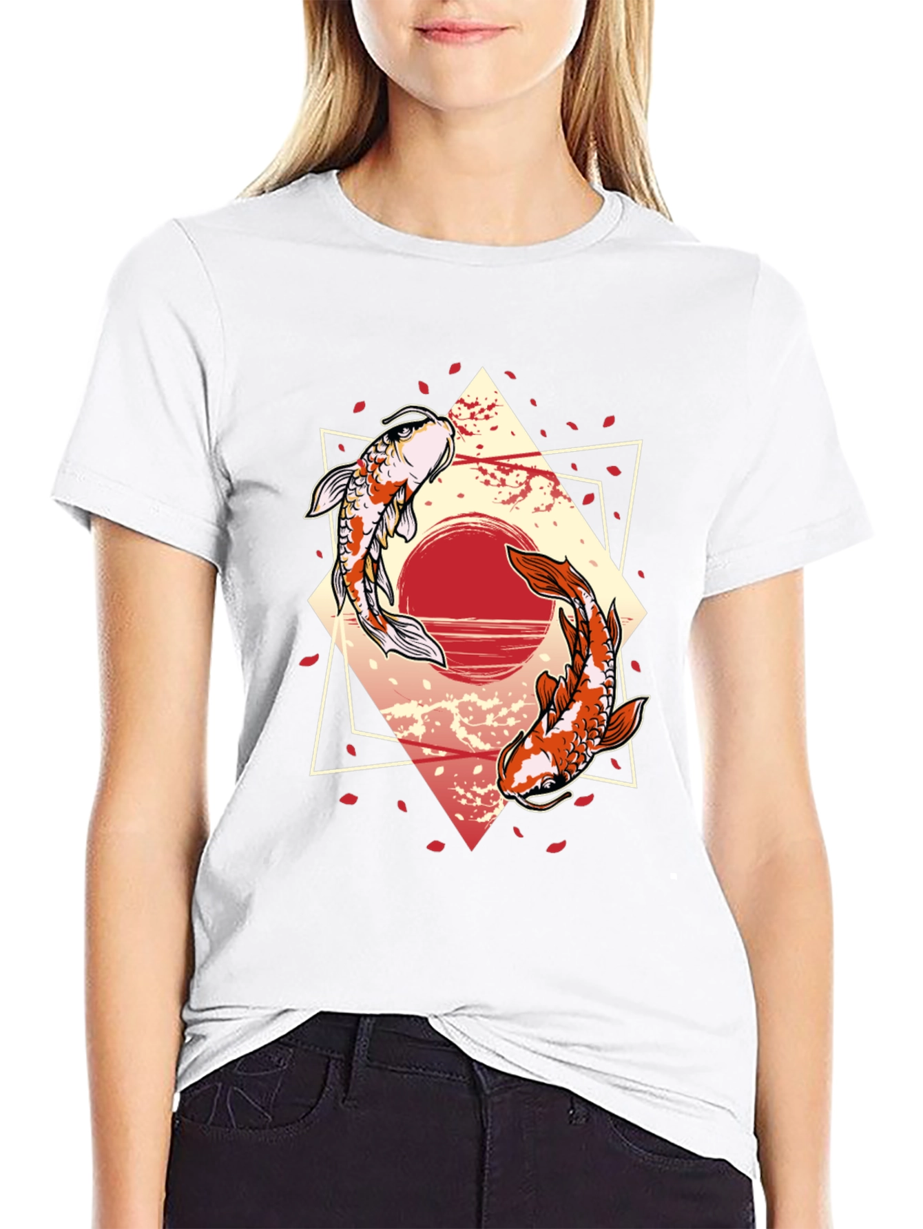 Koi Fish Graphic Tee - Japanese Style T-Shirt