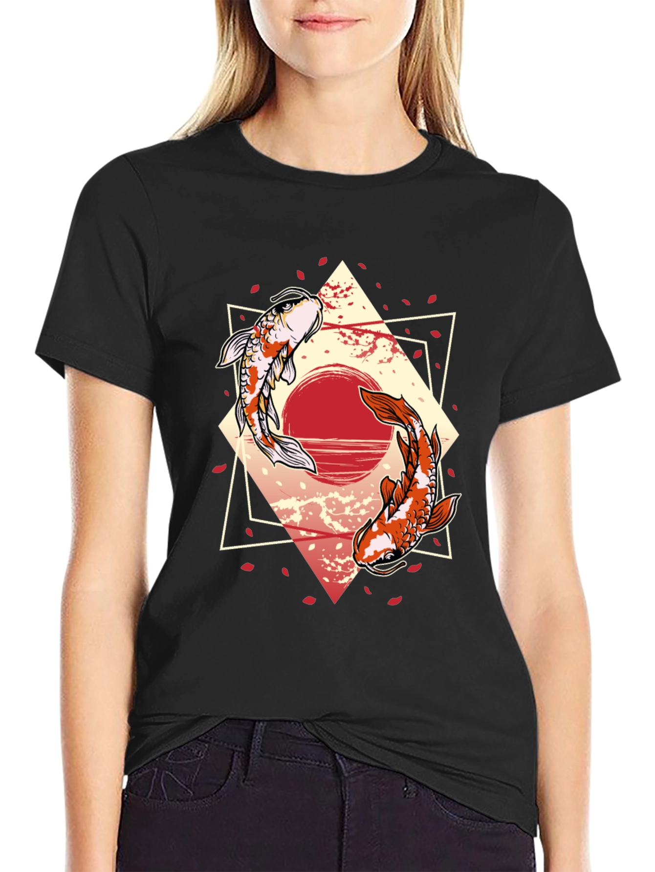 Koi Fish Graphic Tee - Japanese Style T-Shirt
