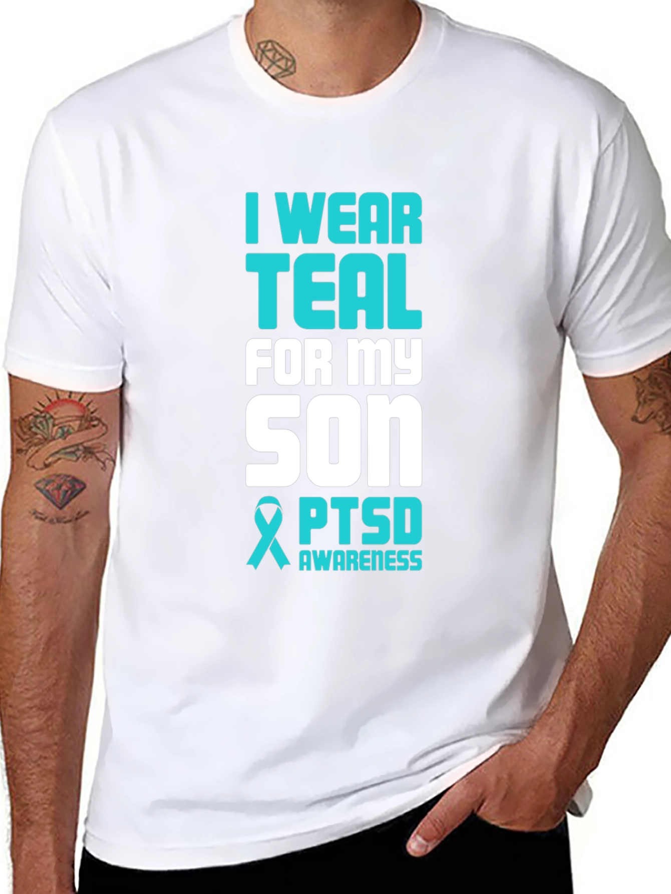 Teal PTSD Awareness T-Shirt