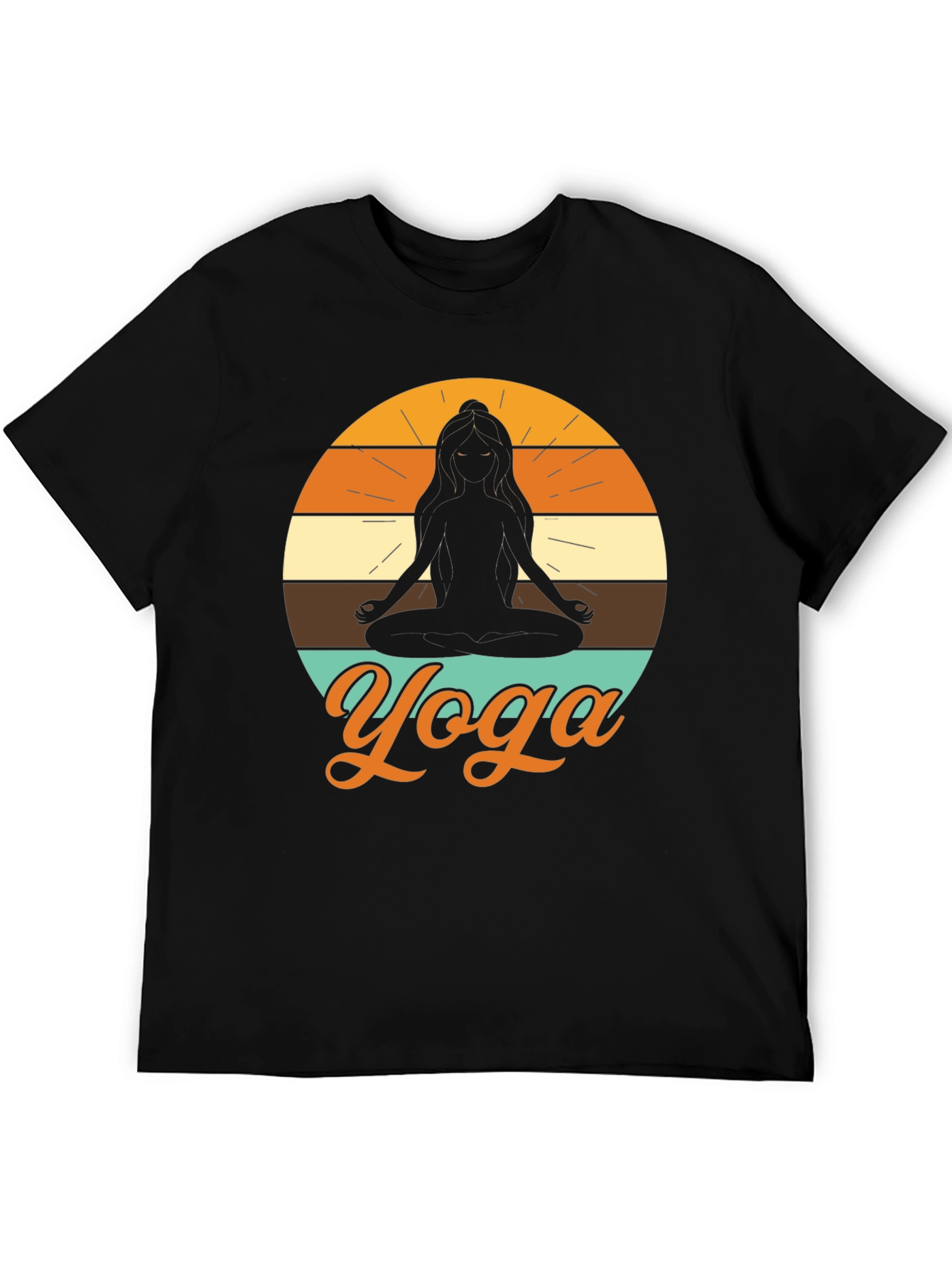 Yoga Silhouette T-Shirt - Meditative Design