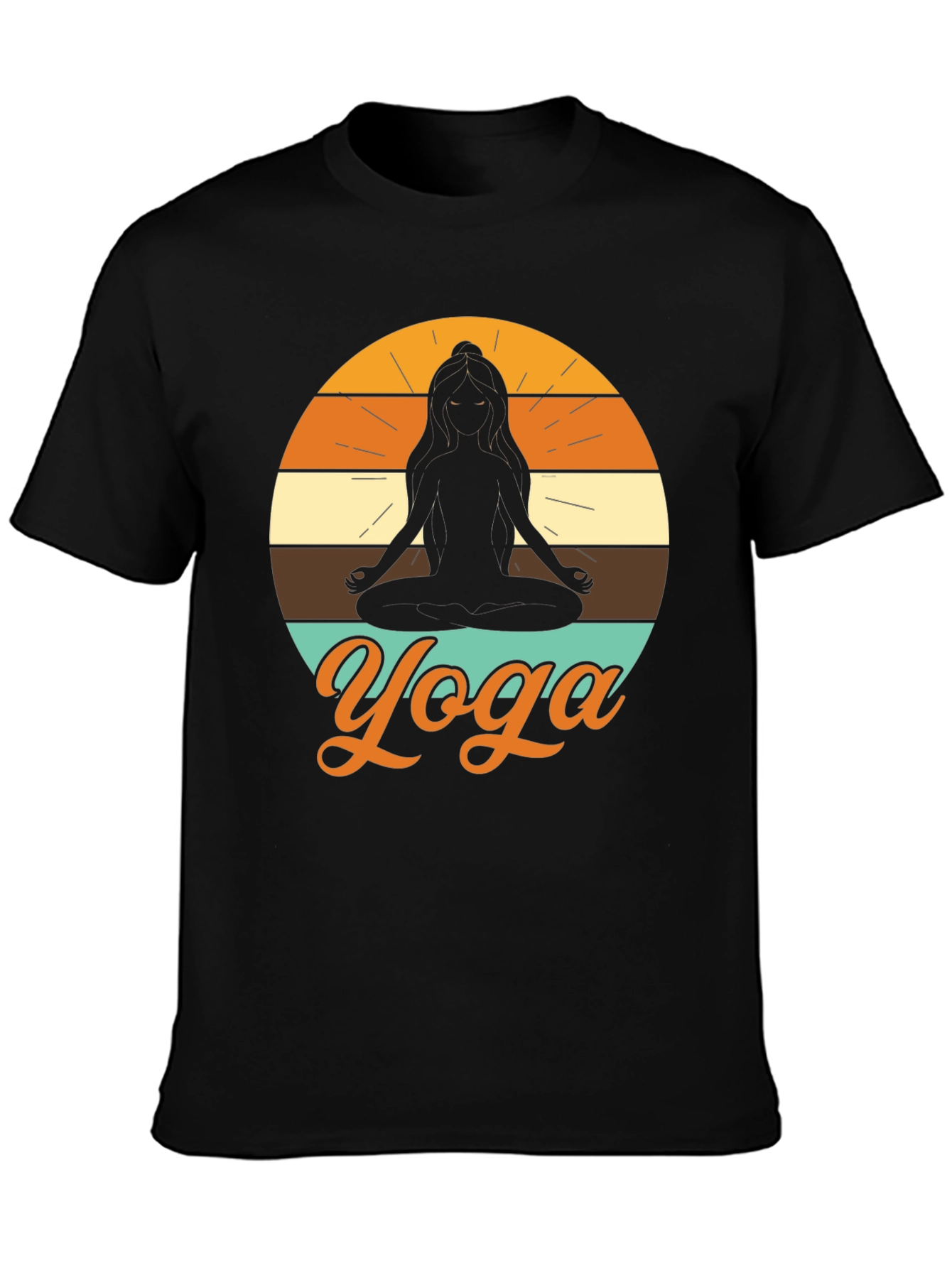 Yoga Silhouette T-Shirt - Meditative Design