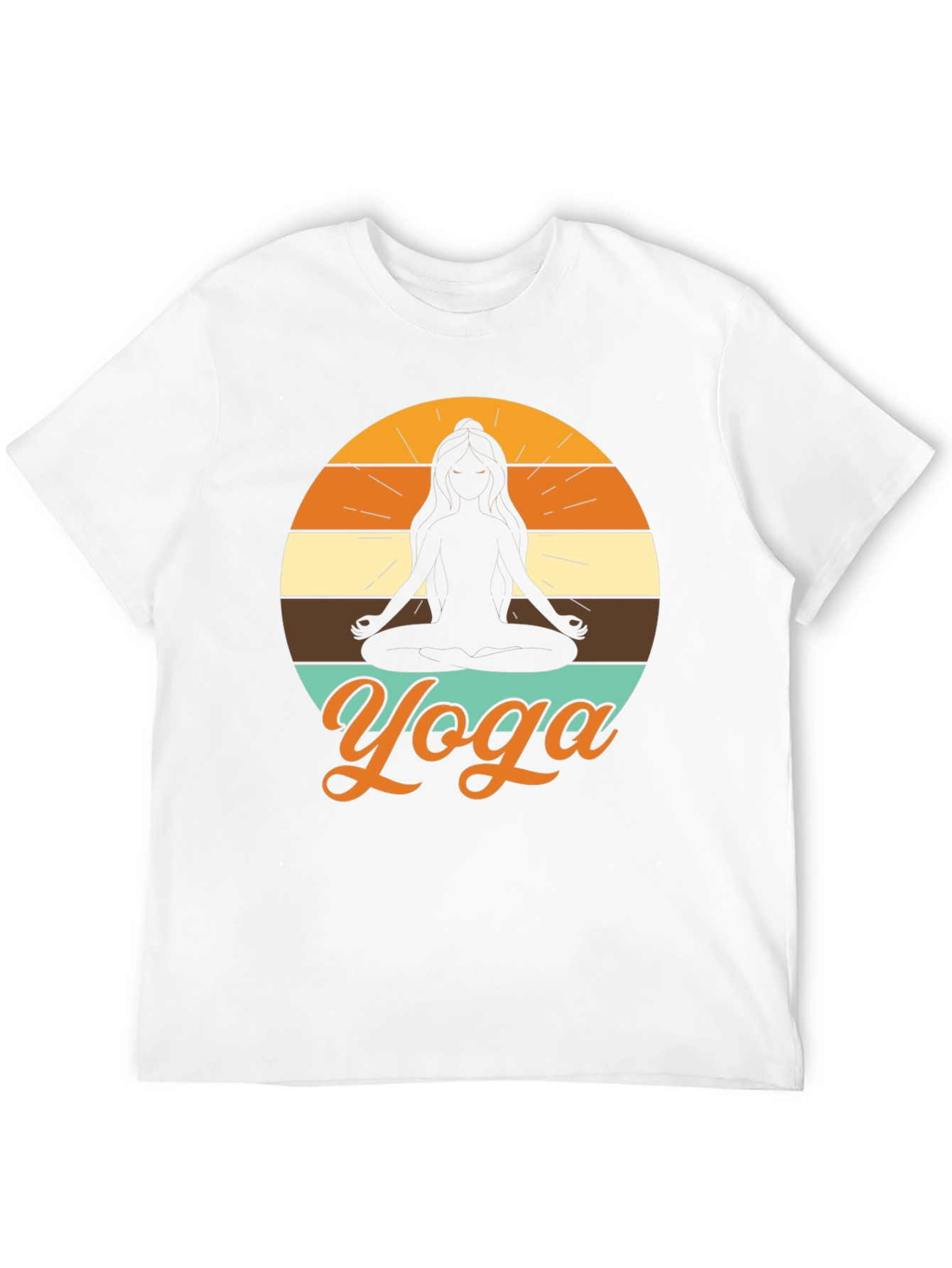 Yoga Silhouette T-Shirt - Meditative Design