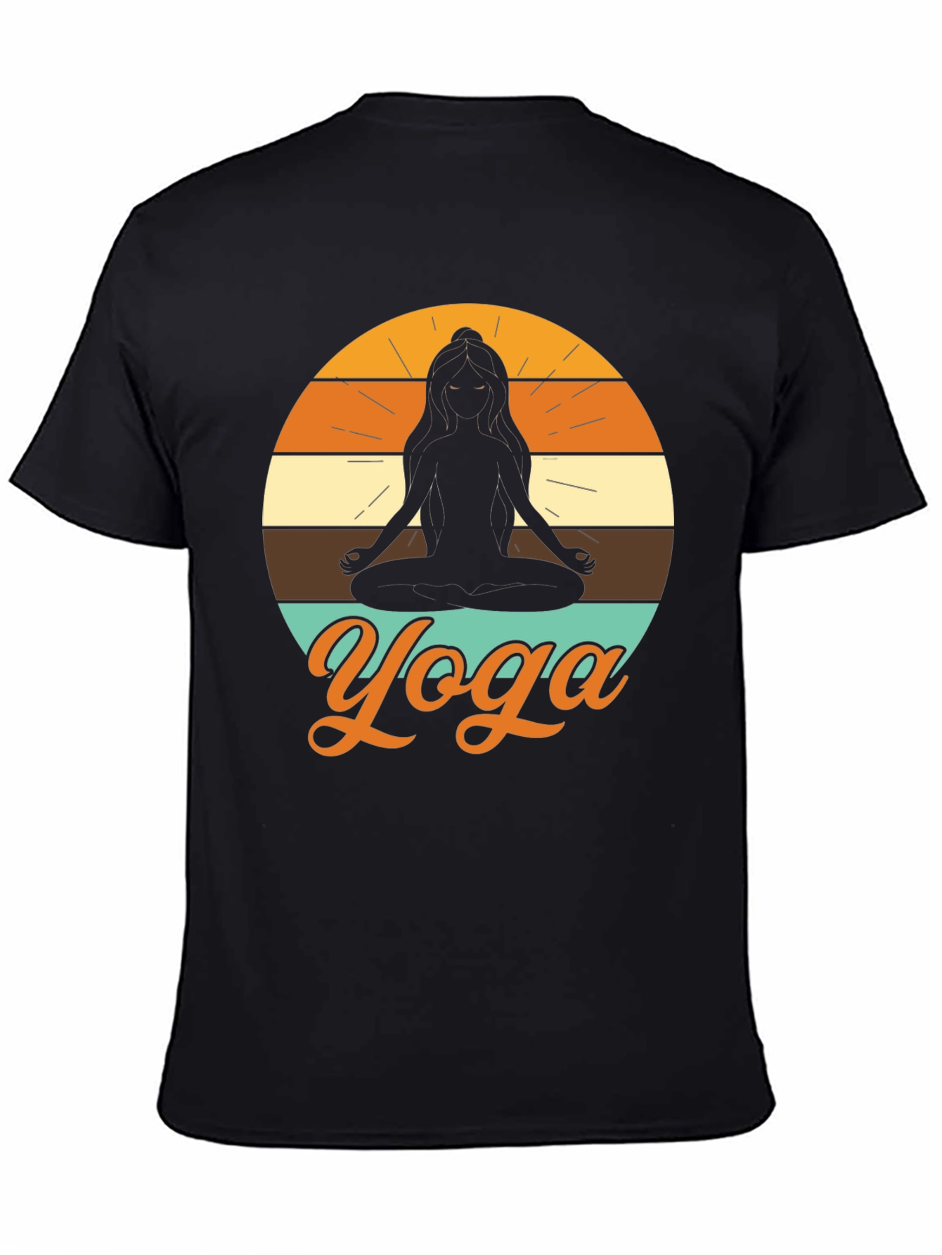 Yoga Silhouette T-Shirt - Meditative Design