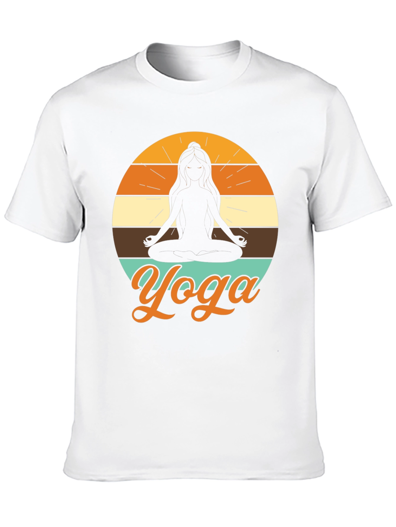 Yoga Silhouette T-Shirt - Meditative Design