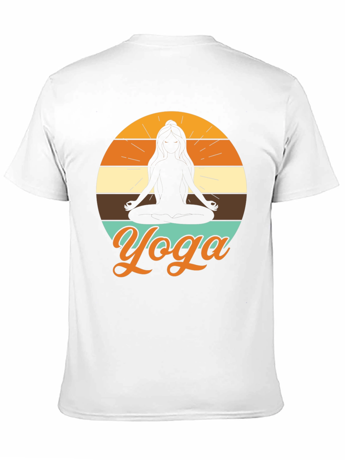Yoga Silhouette T-Shirt - Meditative Design