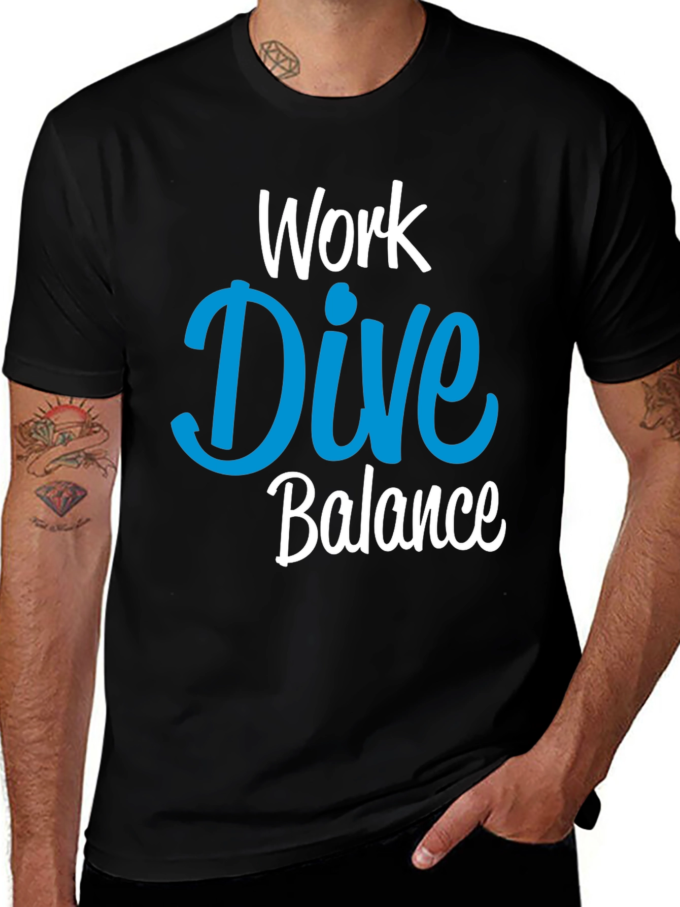 Work Dive Balance Graphic T-Shirt